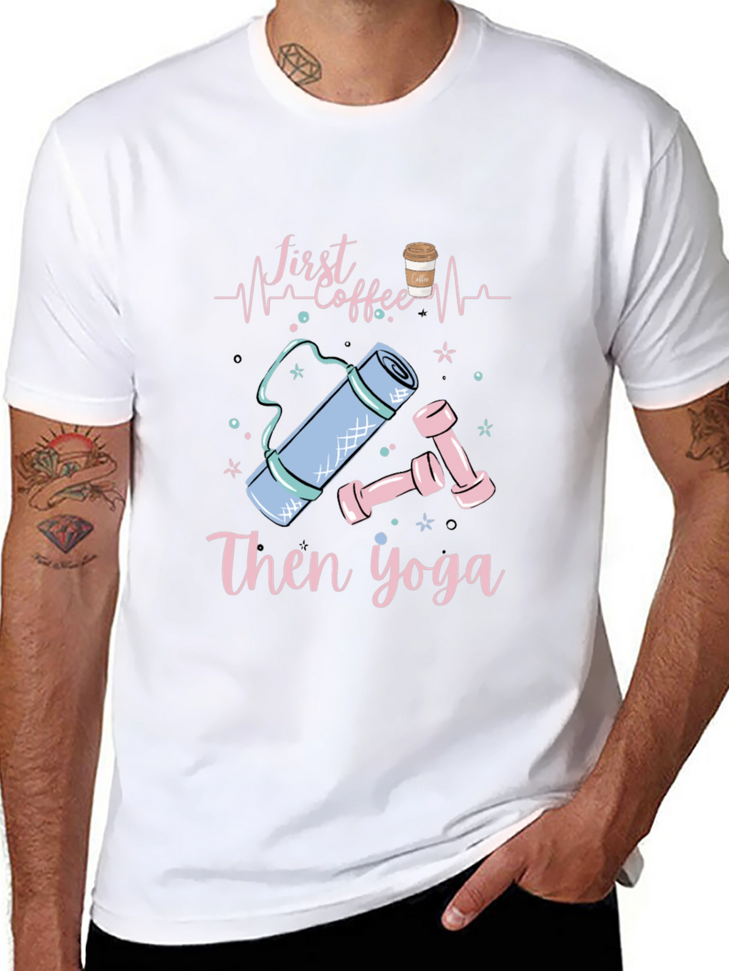 First Coffee Then Yoga Graphic T-Shirt