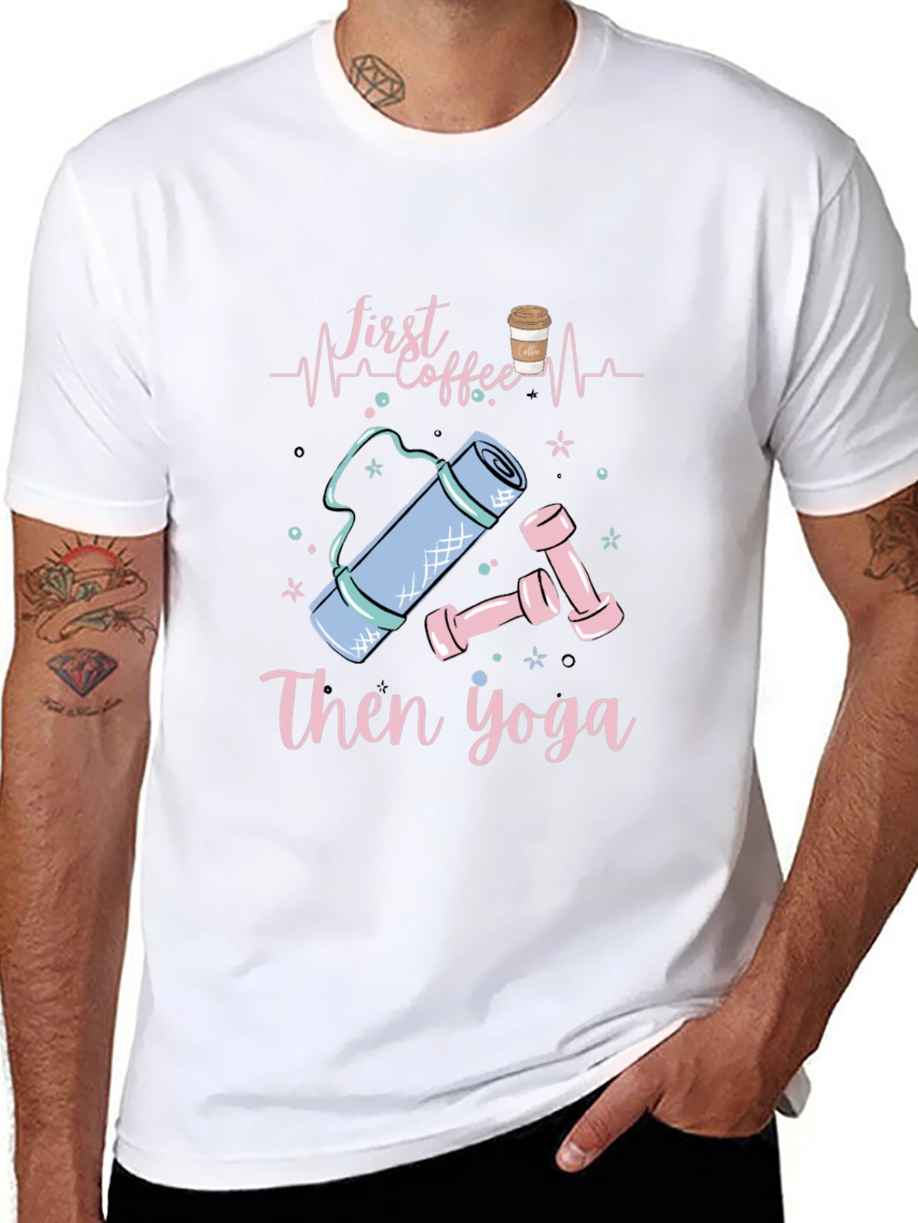 First Coffee Then Yoga Graphic T-Shirt