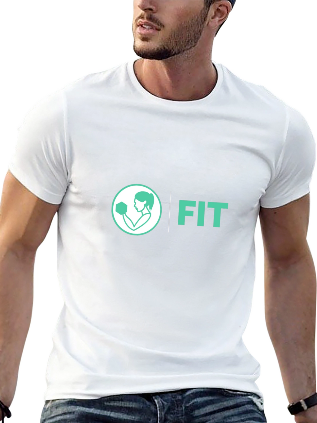FIT Womens Graphic Tee - Black Cotton