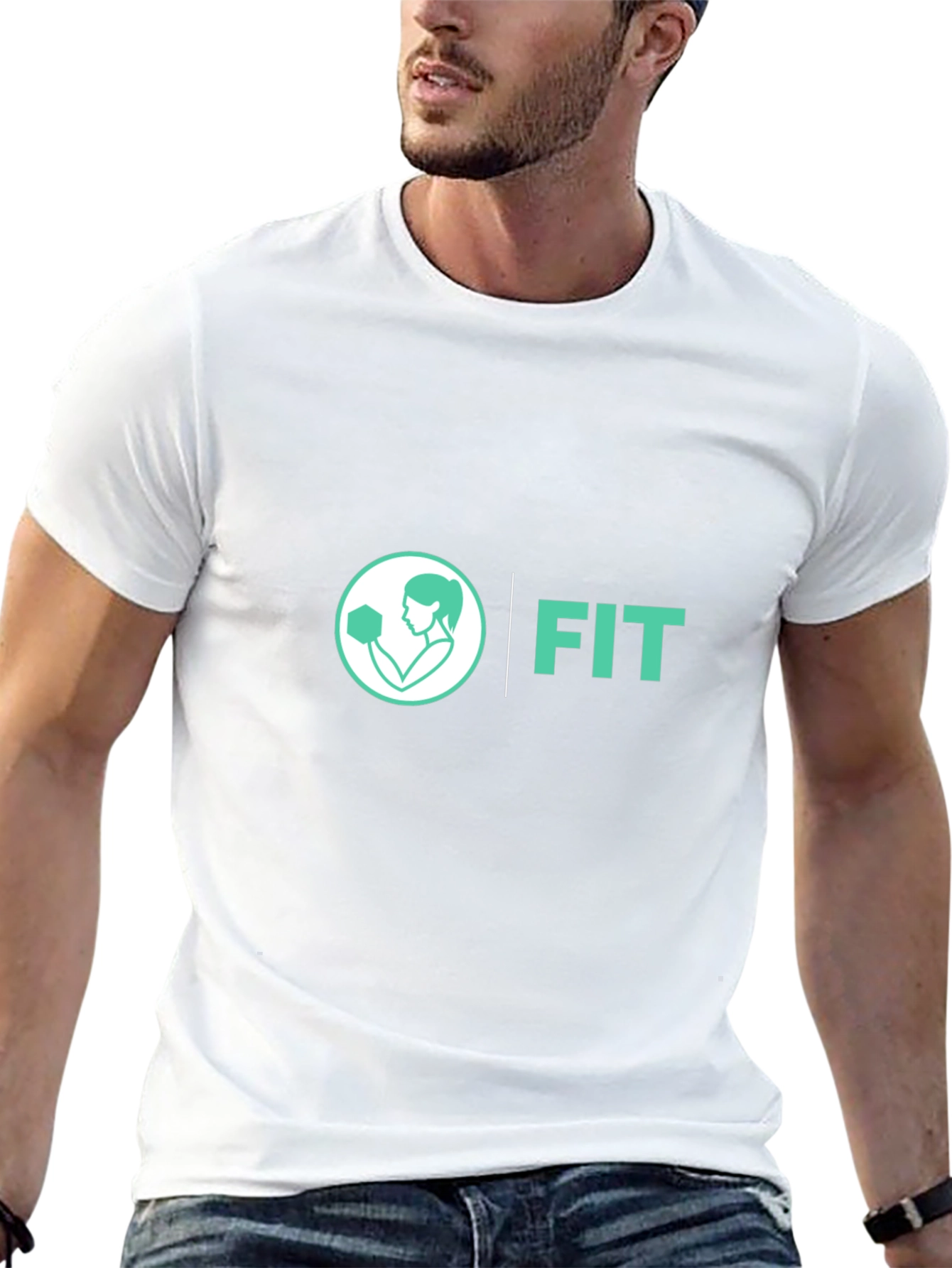FIT Womens Graphic Tee - Black Cotton