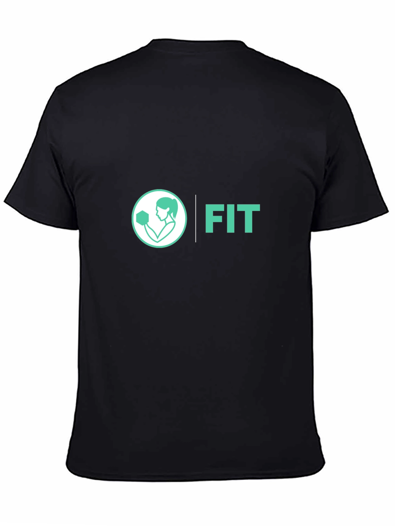 FIT Womens Graphic Tee - Black Cotton