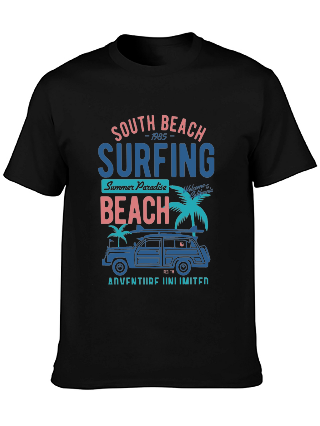 South Beach Surfing T-Shirt - Adventure Unlimited