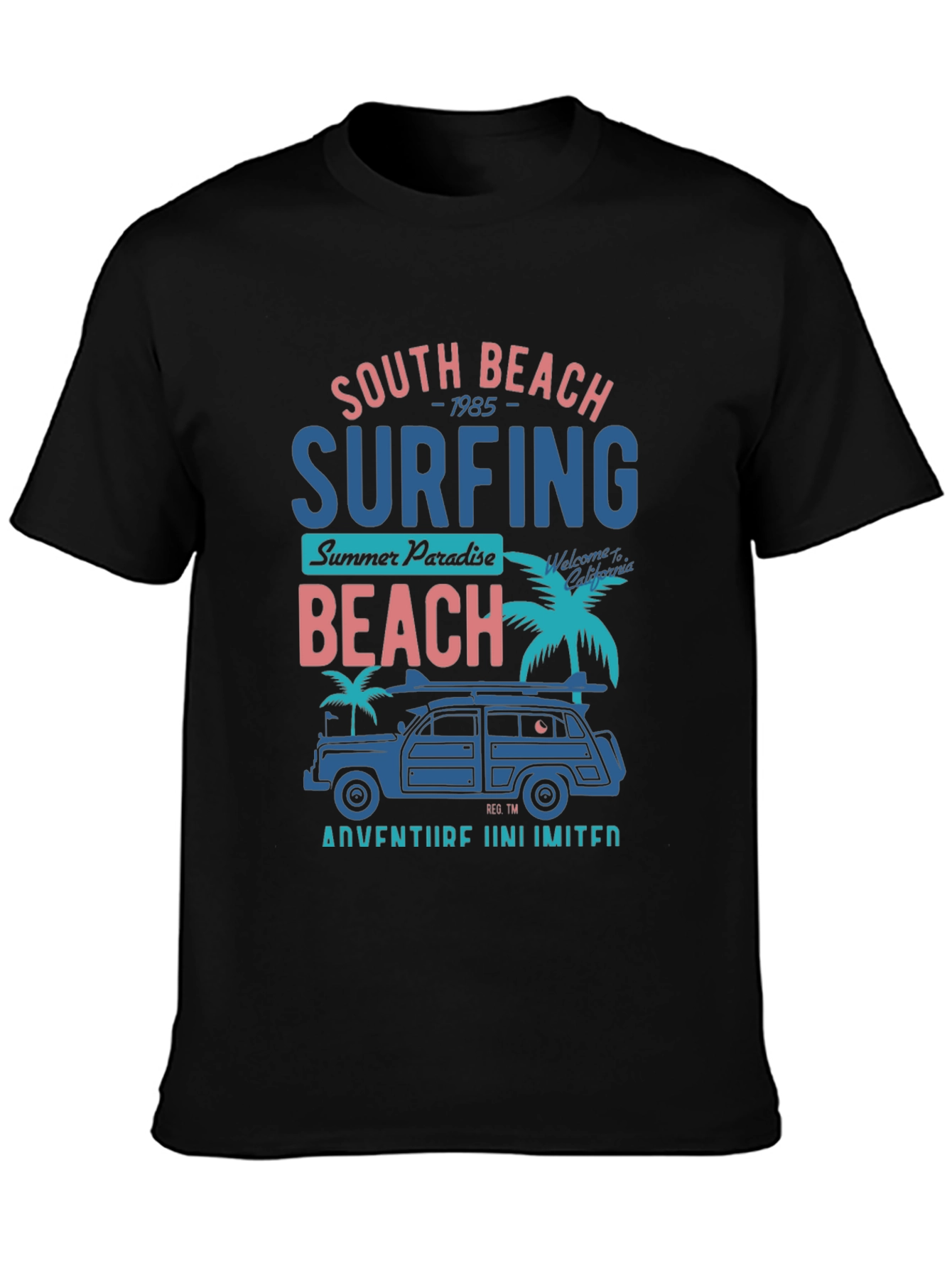 South Beach Surfing T-Shirt - Adventure Unlimited