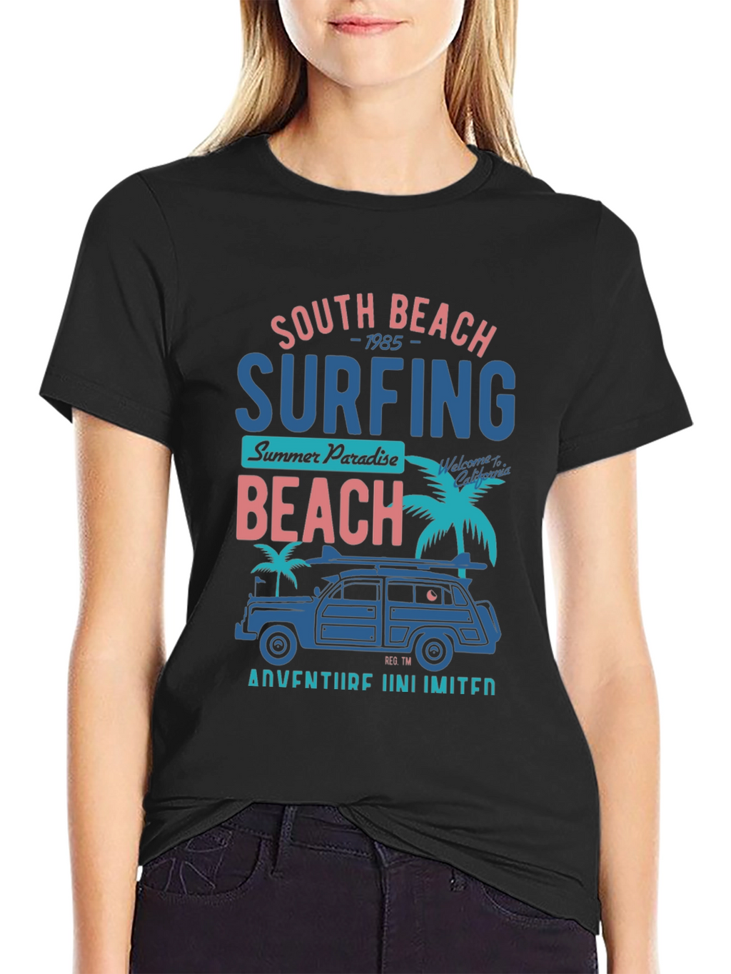 South Beach Surfing T-Shirt - Adventure Unlimited