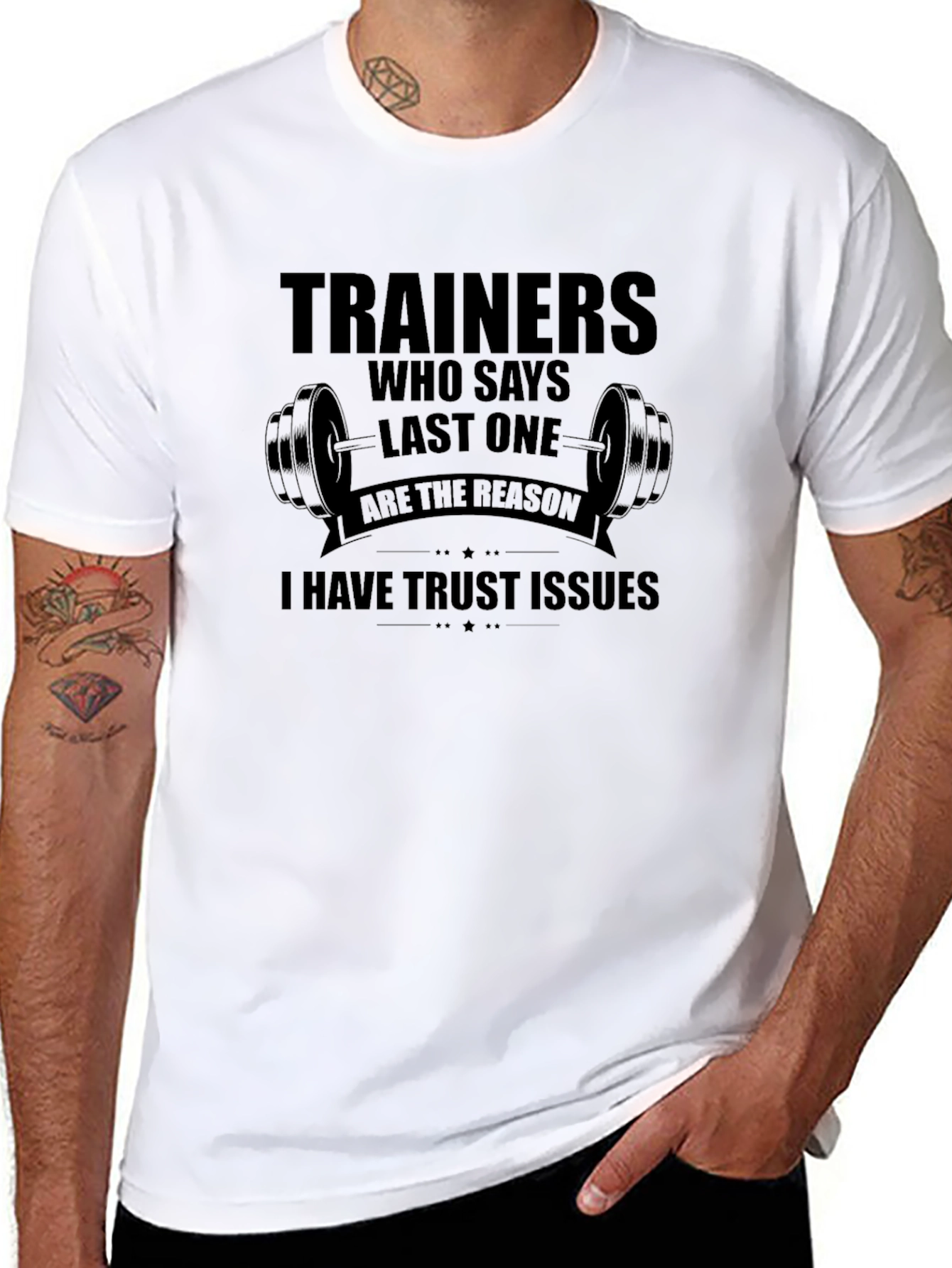 Trainers Trust Issues Graphic Tee - Black