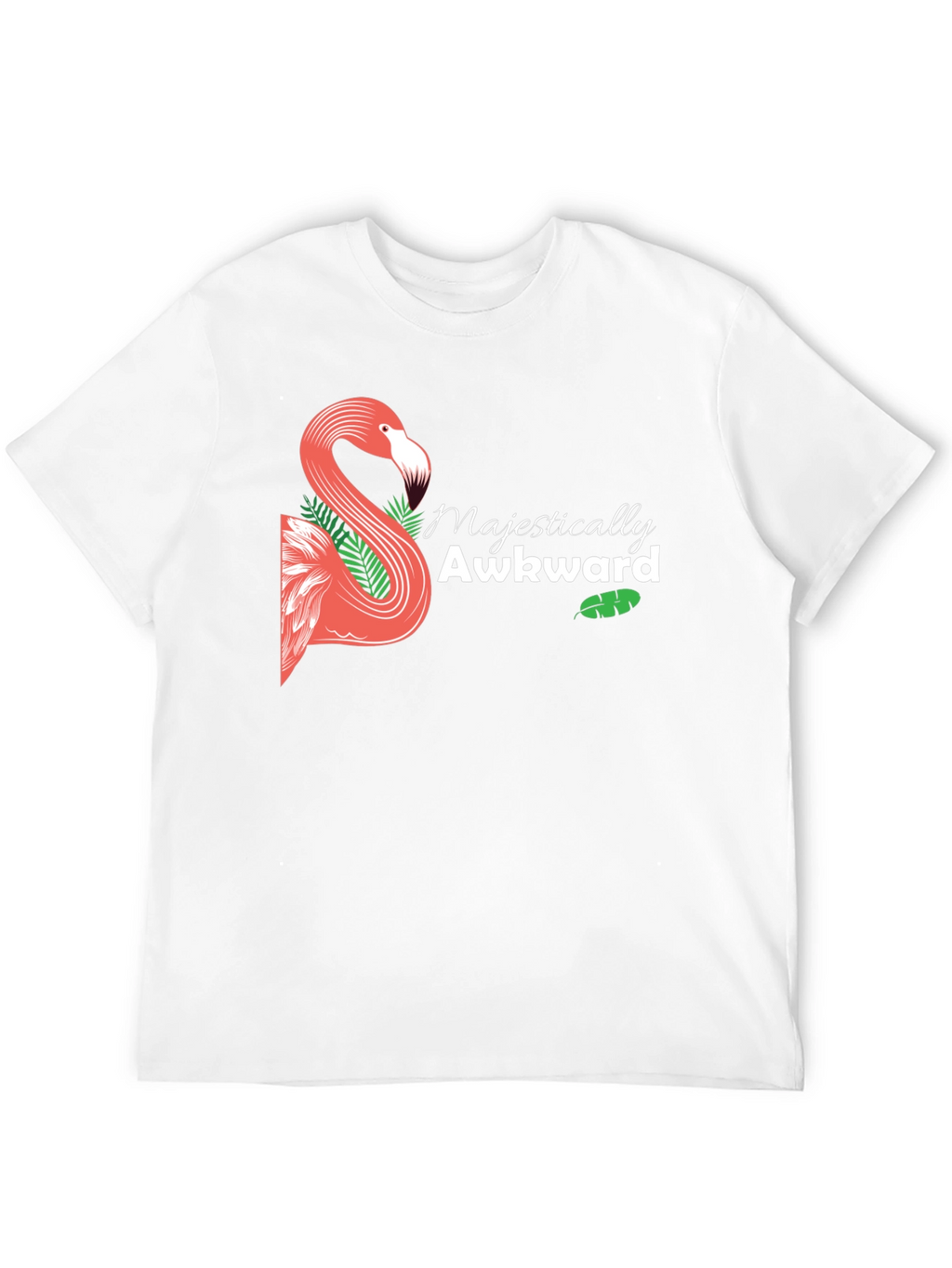Majestically Awkward Flamingo Graphic Tee