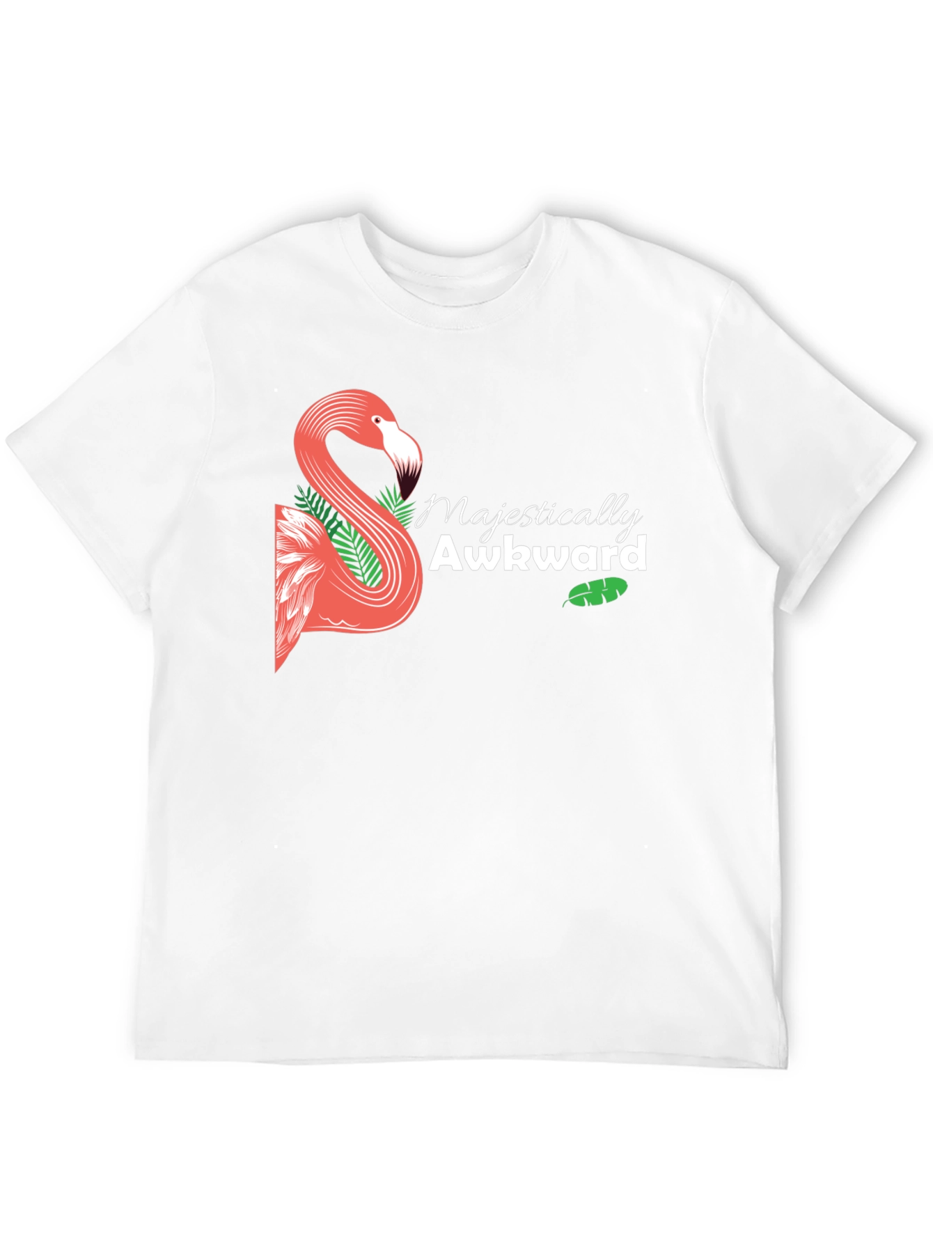 Majestically Awkward Flamingo Graphic Tee