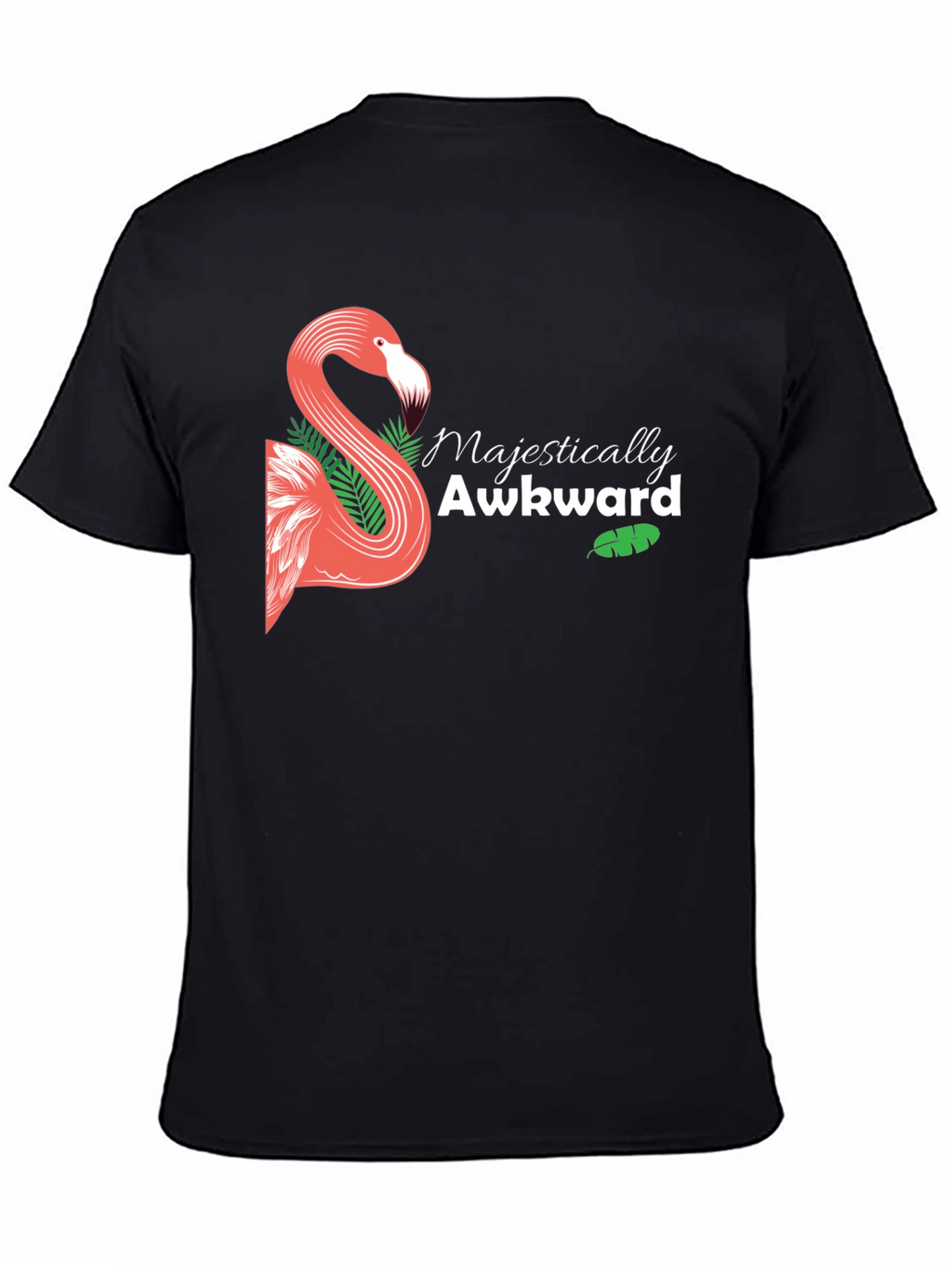 Majestically Awkward Flamingo Graphic Tee