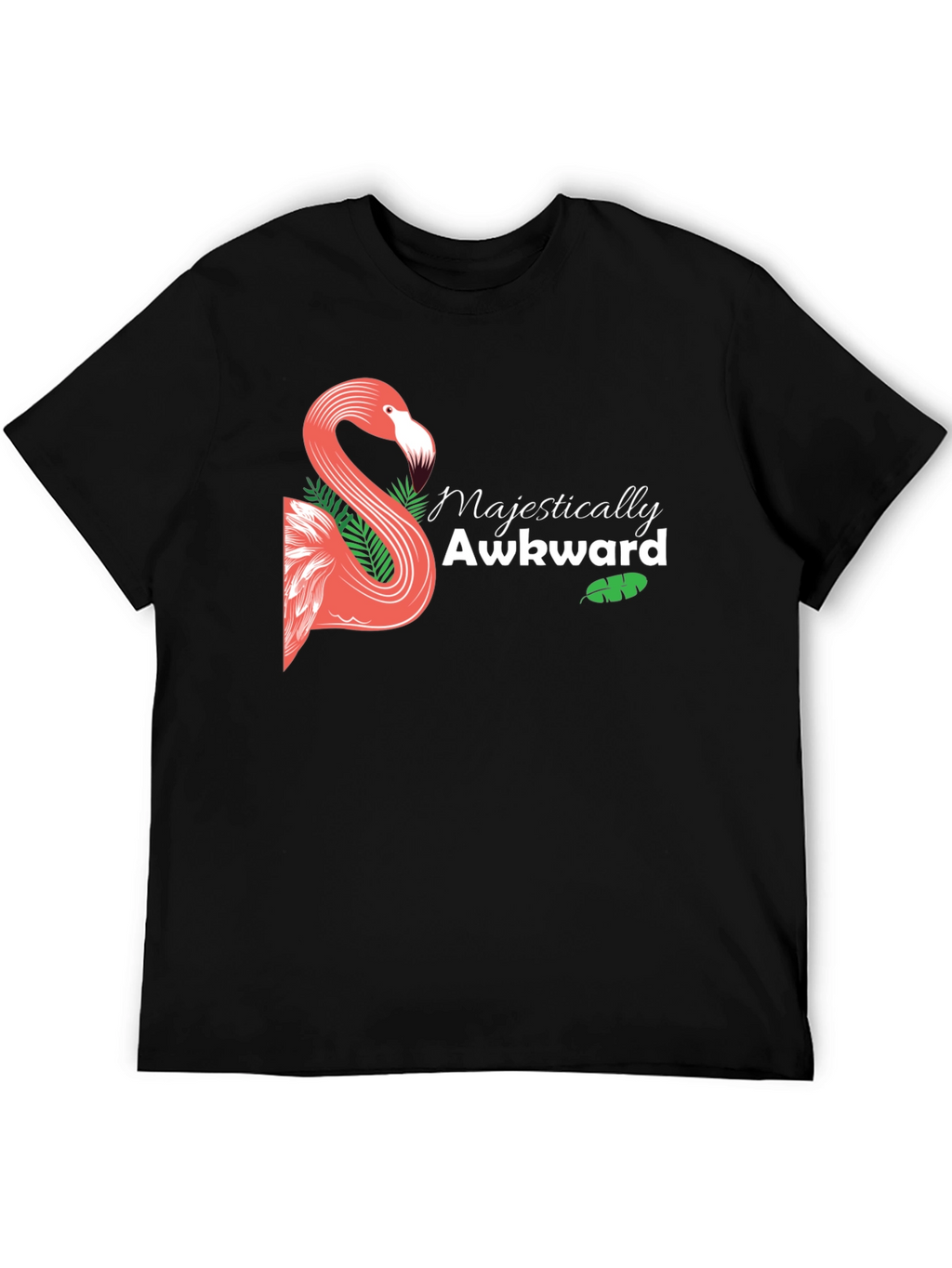 Majestically Awkward Flamingo Graphic Tee
