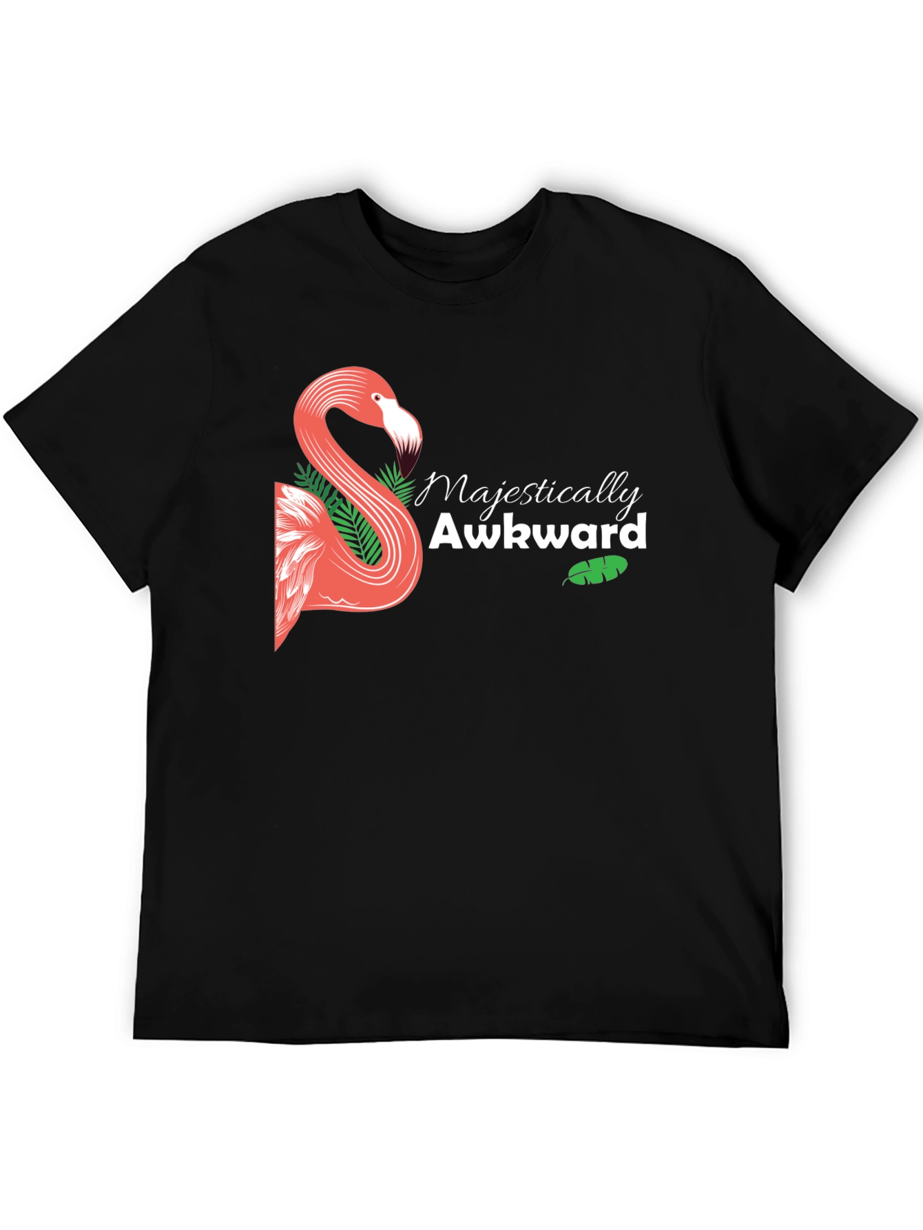 Majestically Awkward Flamingo Graphic Tee