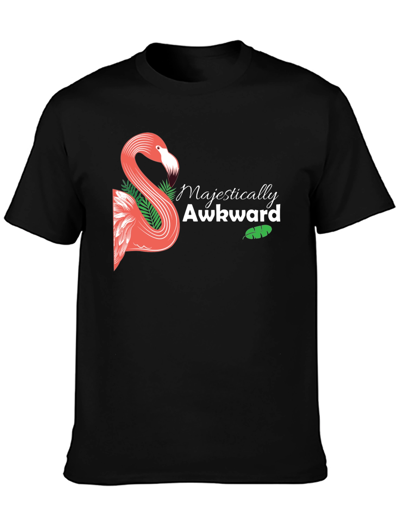 Majestically Awkward Flamingo Graphic Tee