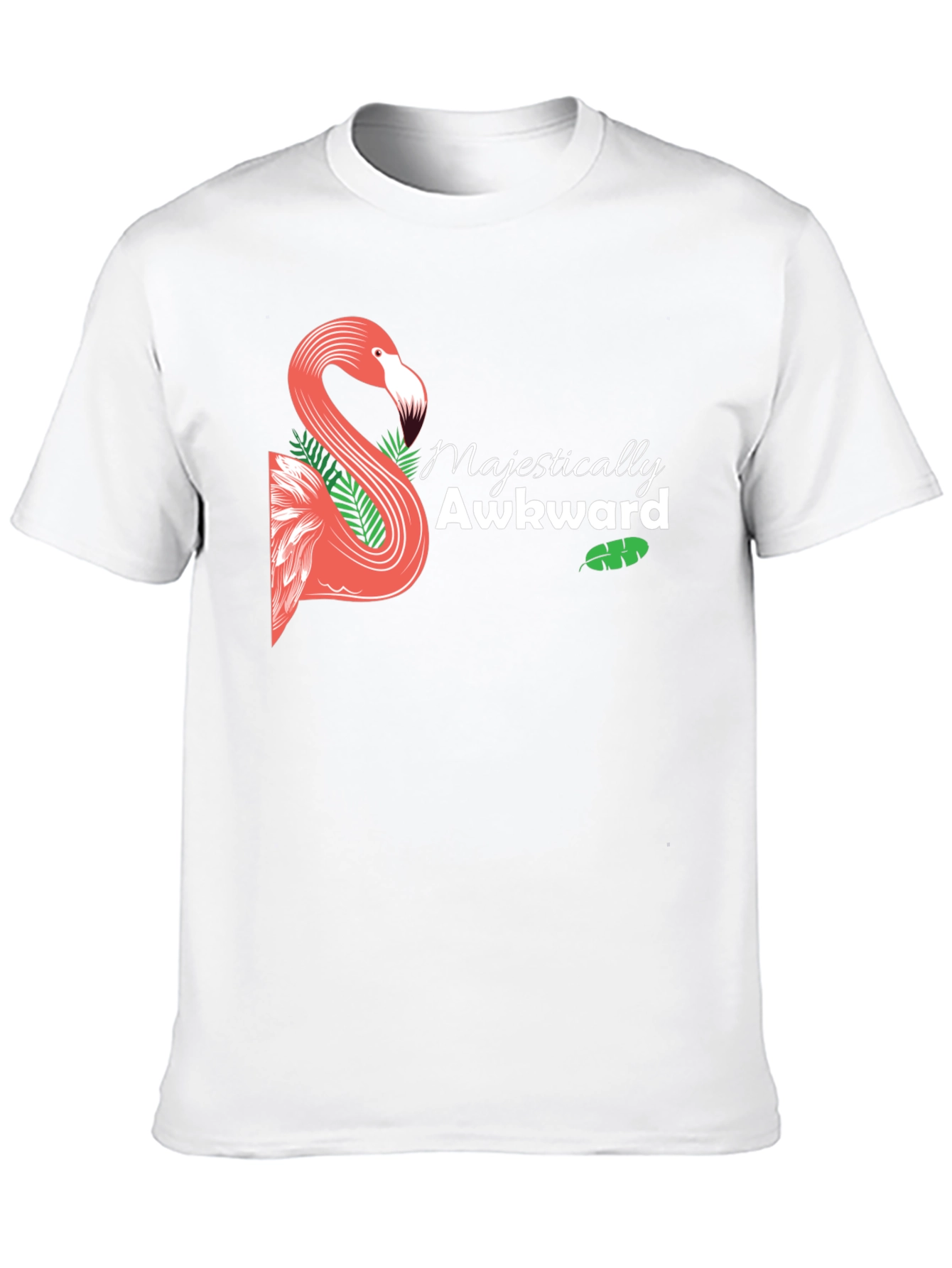 Majestically Awkward Flamingo Graphic Tee