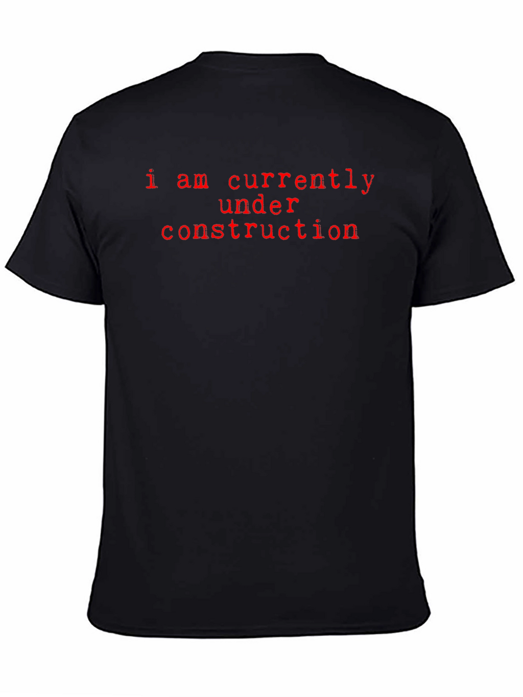 Under Construction Graphic Tee - Black