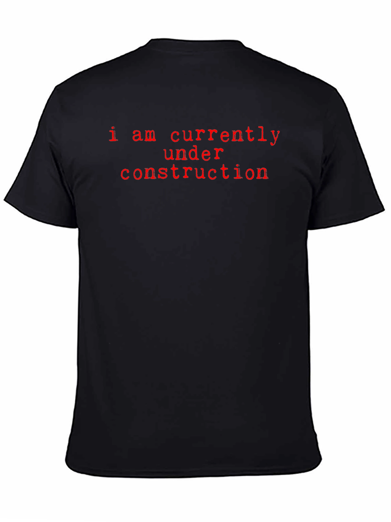 Under Construction Graphic Tee - Black
