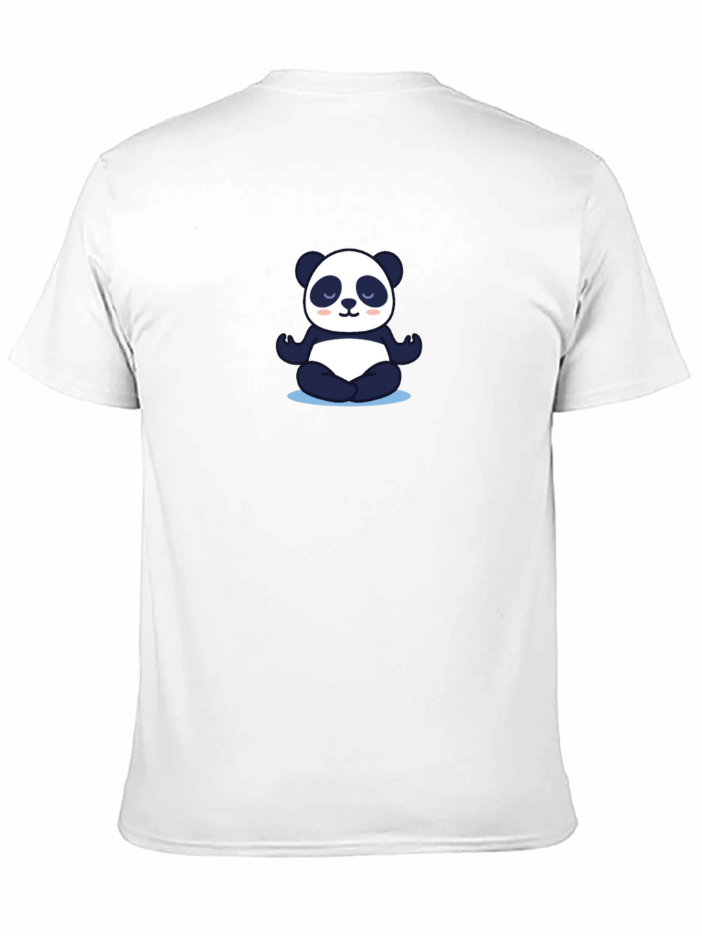 Meditating Panda Black T-Shirt