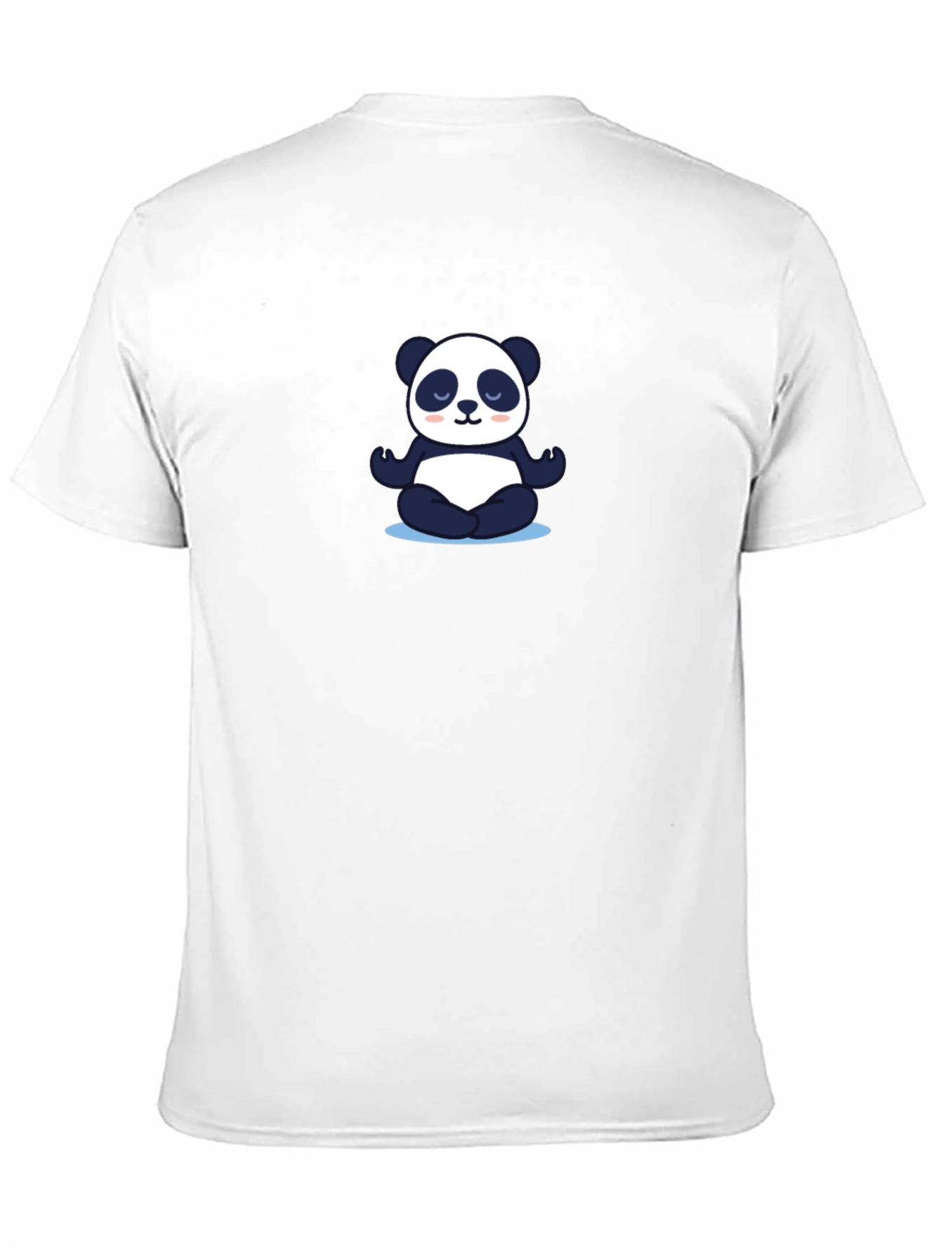 Meditating Panda Black T-Shirt