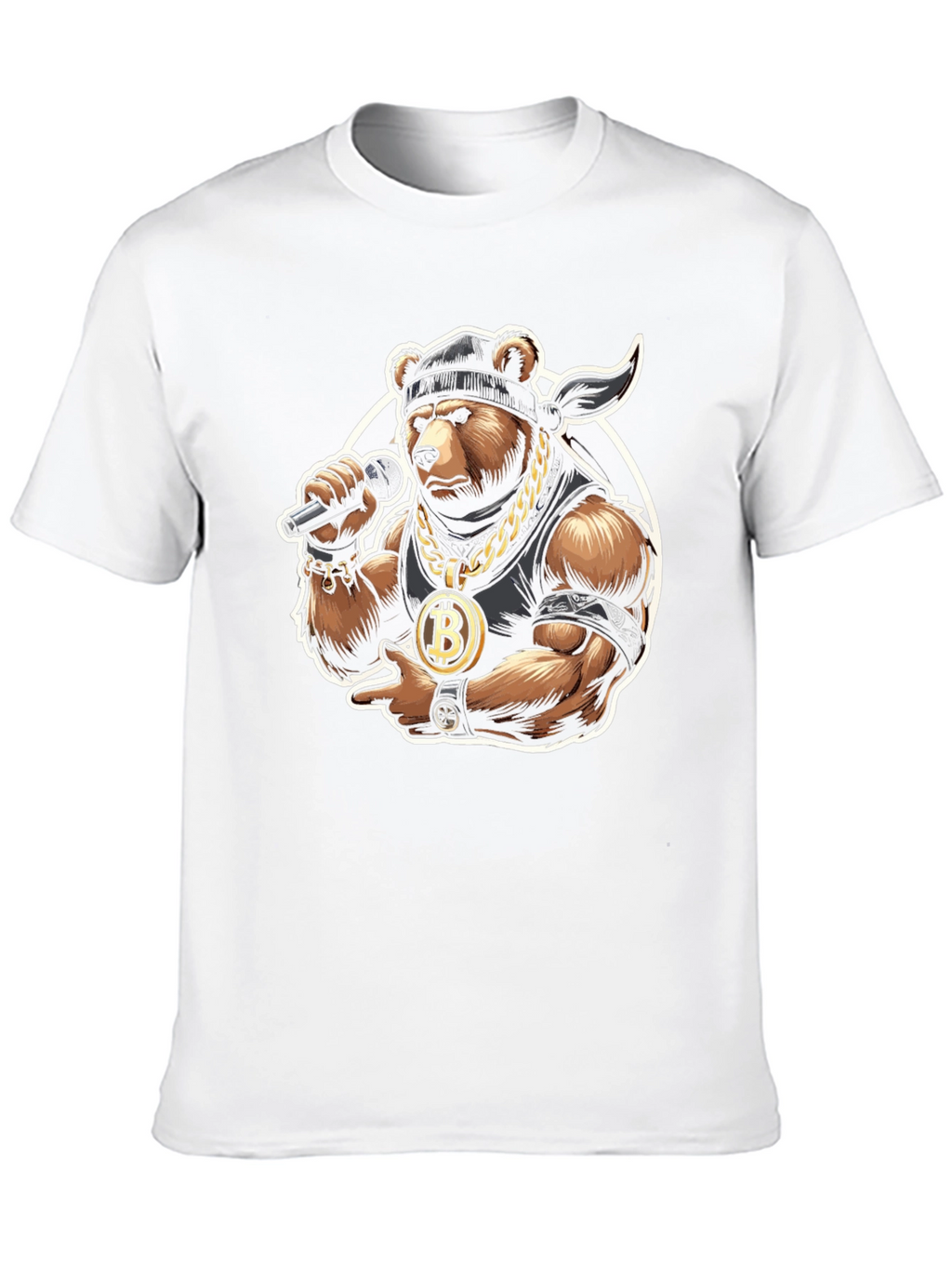 Bitcoin Bear T-Shirt - Crypto Hip Hop Style