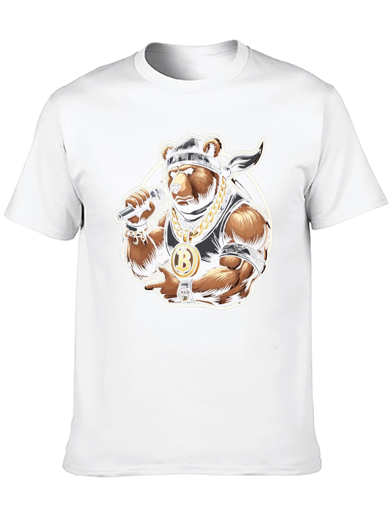 Bitcoin Bear T-Shirt - Crypto Hip Hop Style