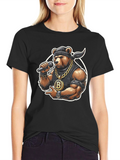 Bitcoin Bear T-Shirt - Crypto Hip Hop Style