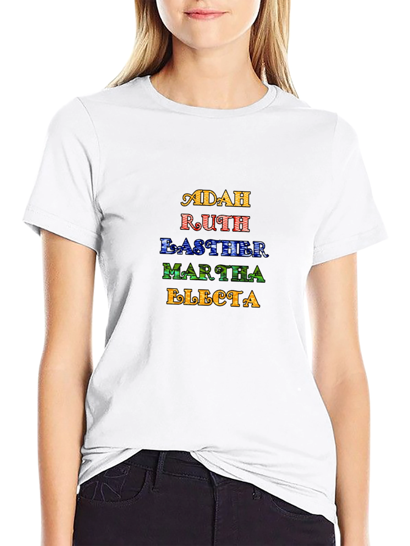 Christian Women Names T-Shirt - Black