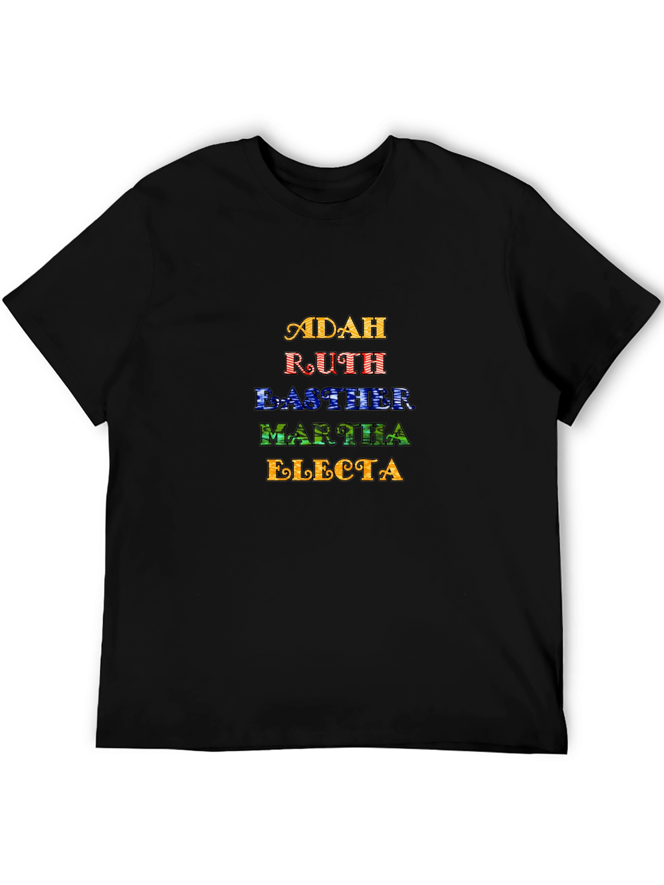 Christian Women Names T-Shirt - Black