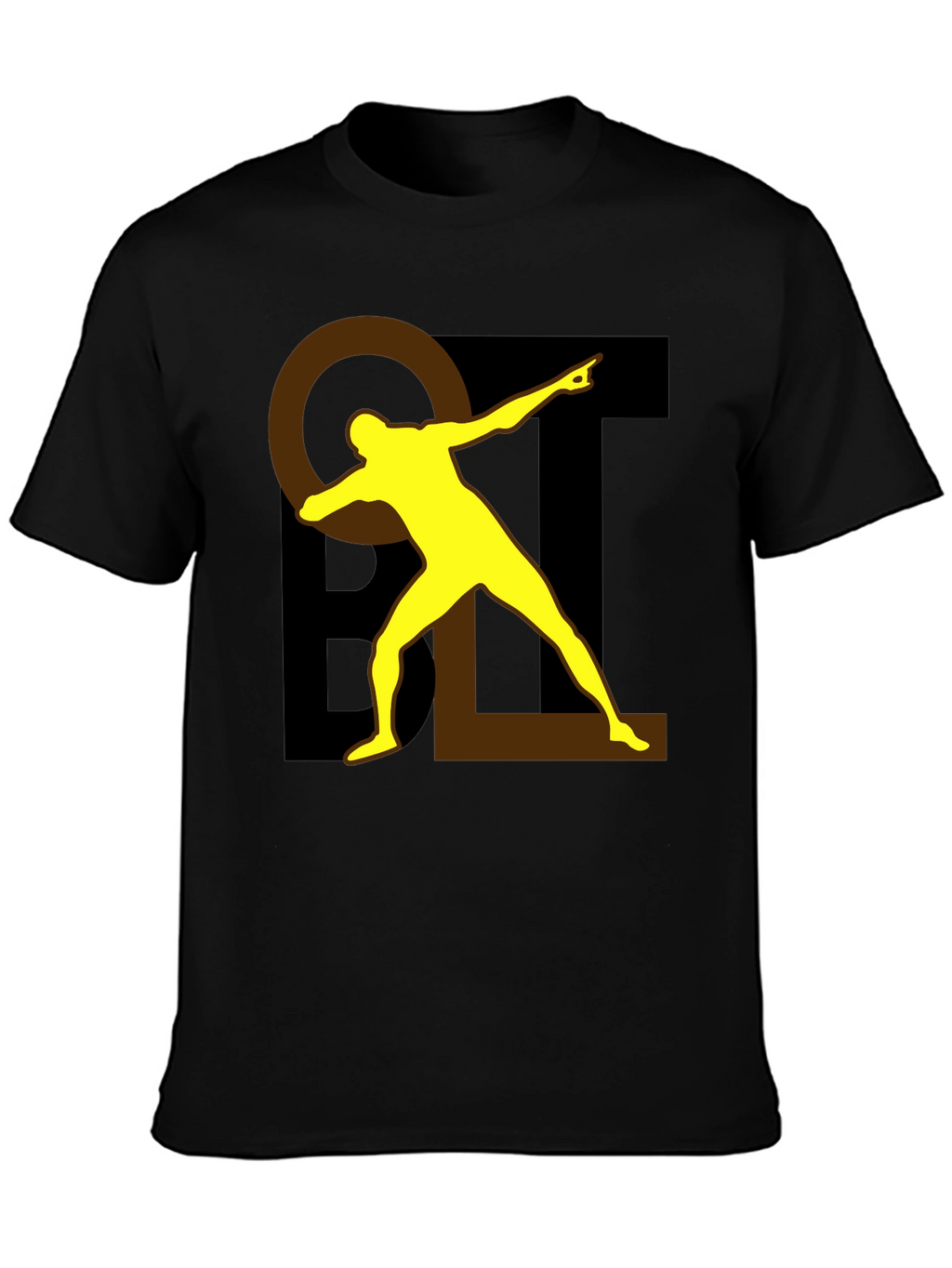 Bold Graphic Tee - Black Cotton Blend