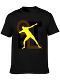 Bold Graphic Tee - Black Cotton Blend