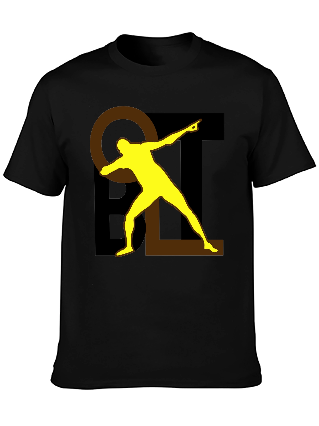 Bold Graphic Tee - Black Cotton Blend