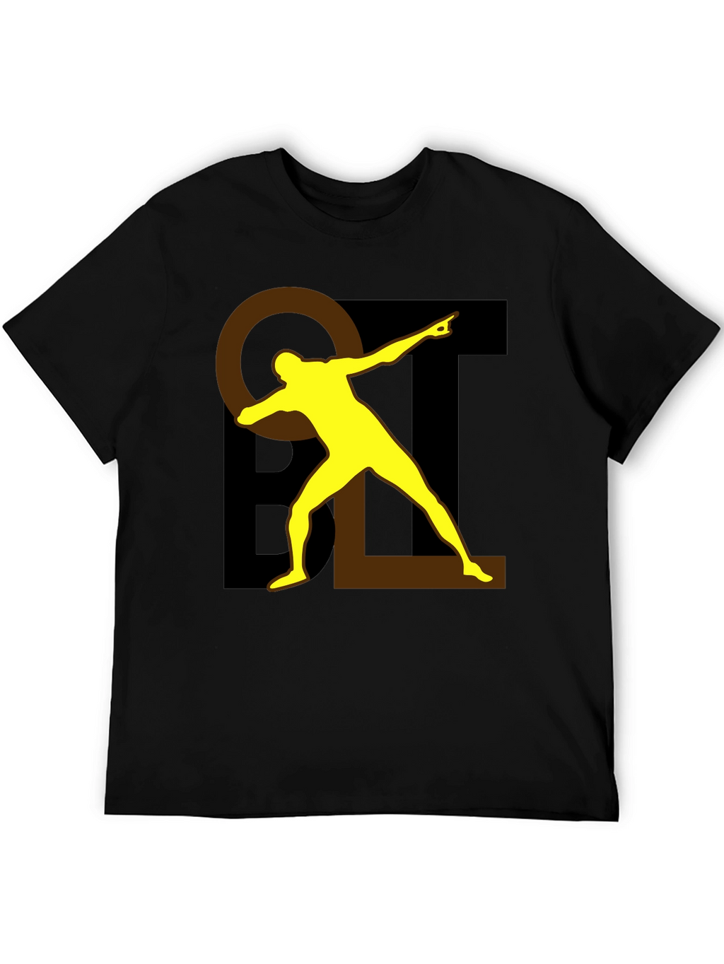 Bold Graphic Tee - Black Cotton Blend