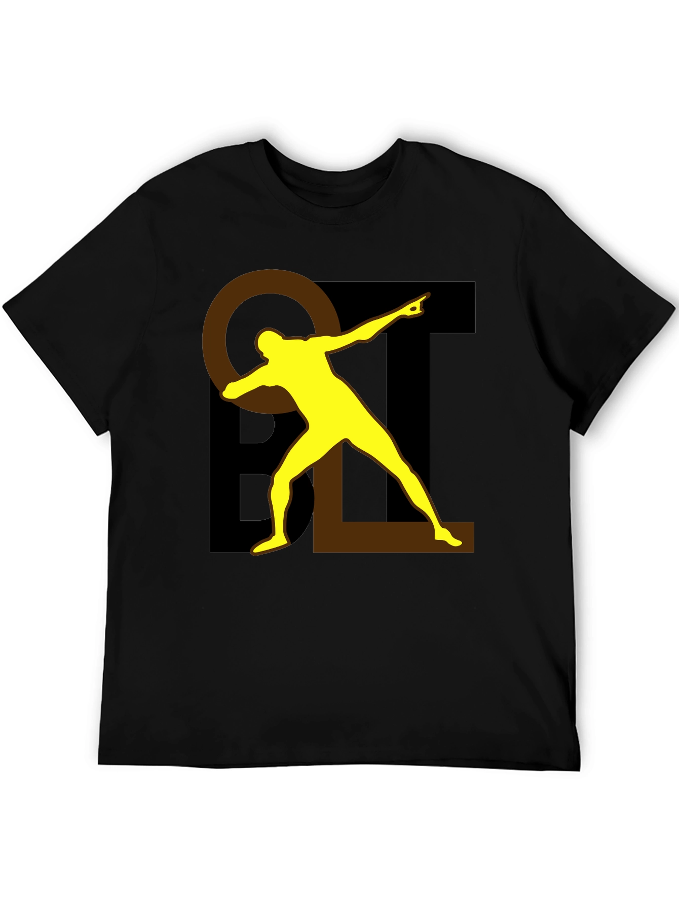 Bold Graphic Tee - Black Cotton Blend