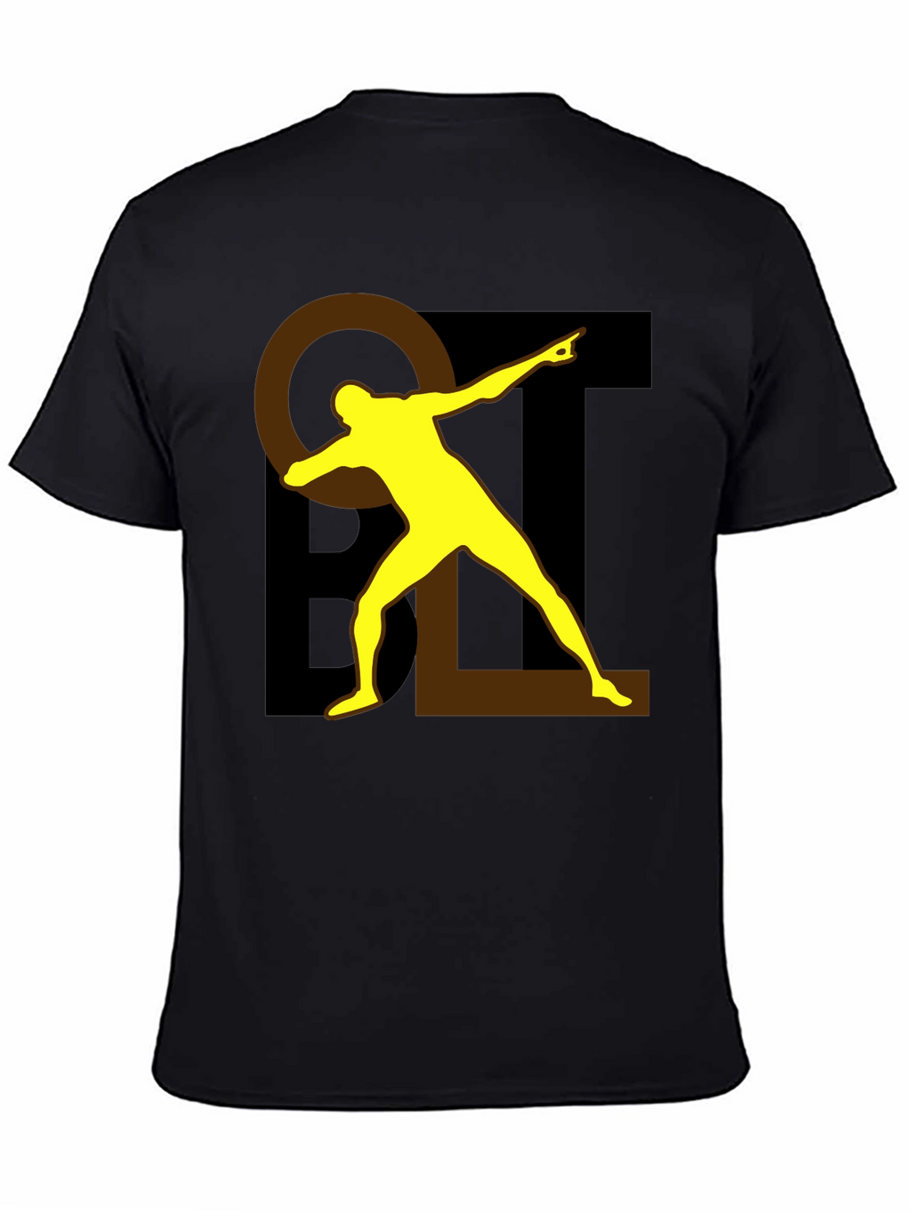Bold Graphic Tee - Black Cotton Blend