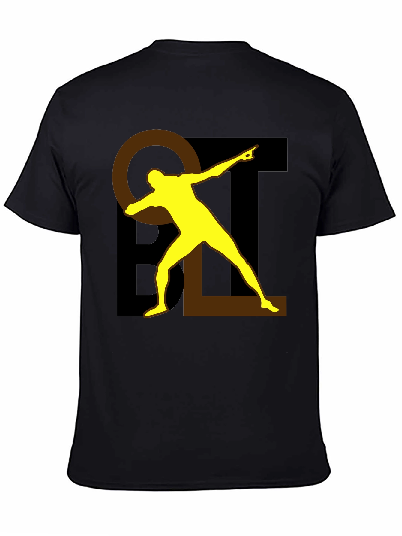 Bold Graphic Tee - Black Cotton Blend