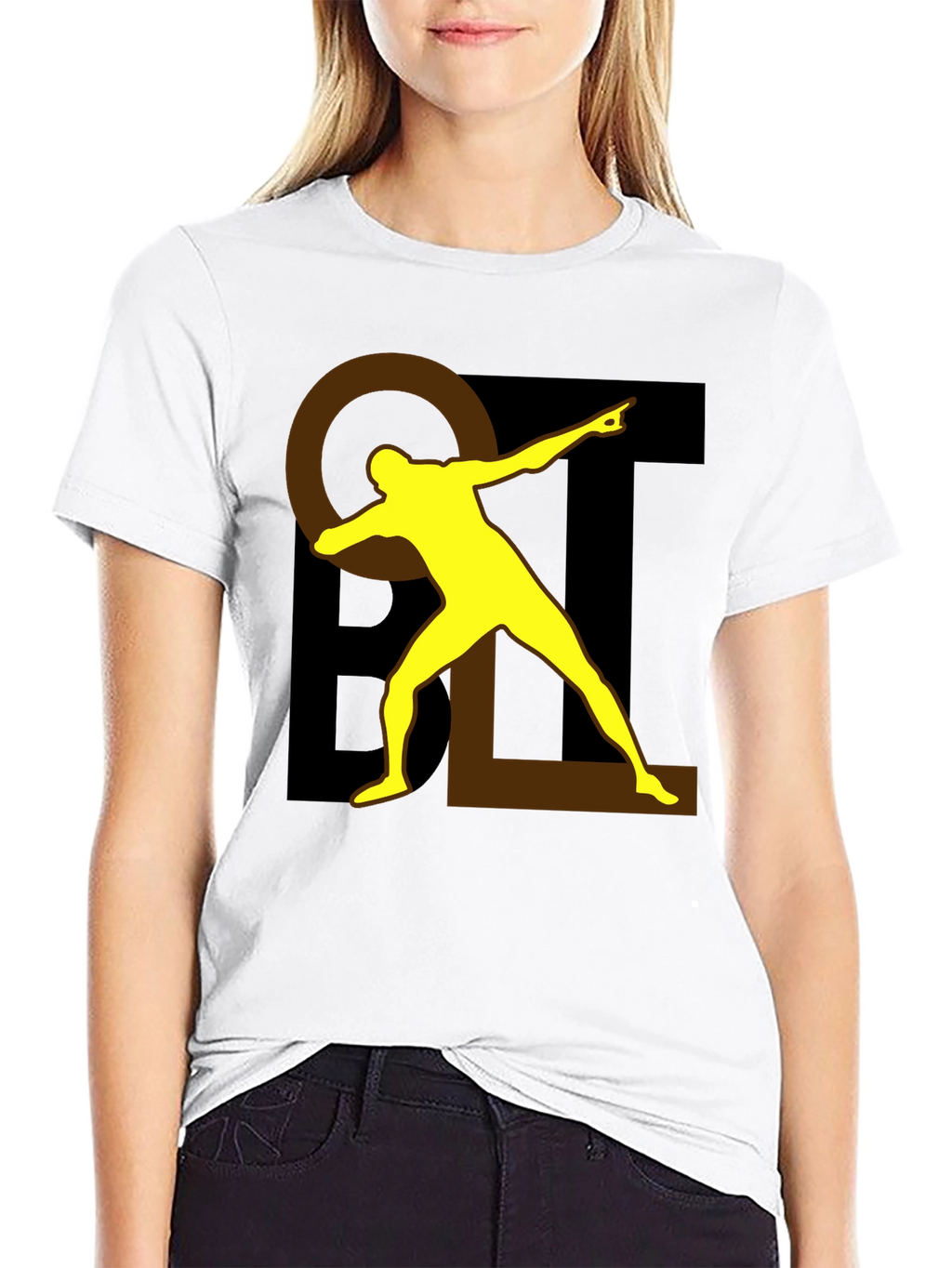 Bold Graphic Tee - Black Cotton Blend