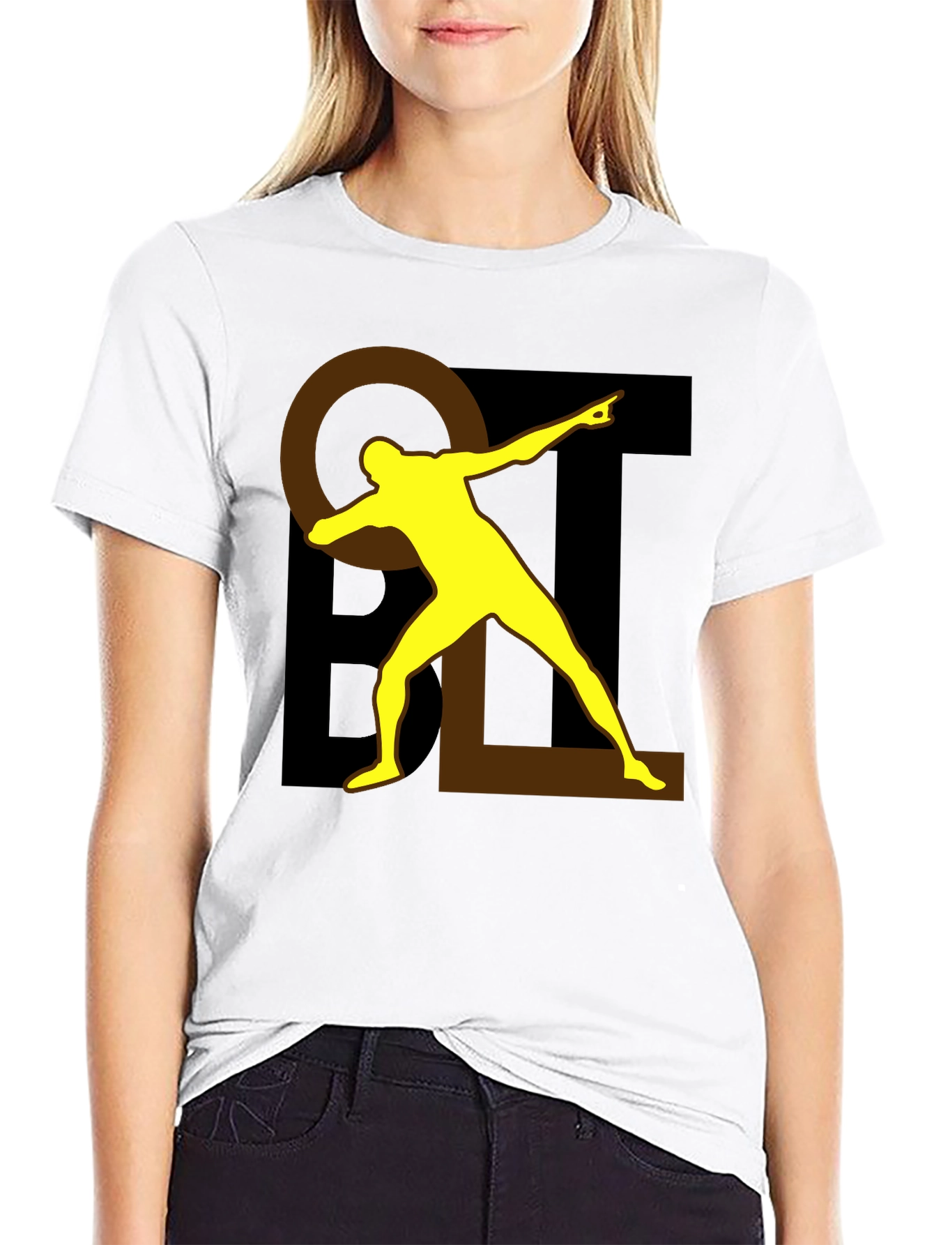 Bold Graphic Tee - Black Cotton Blend