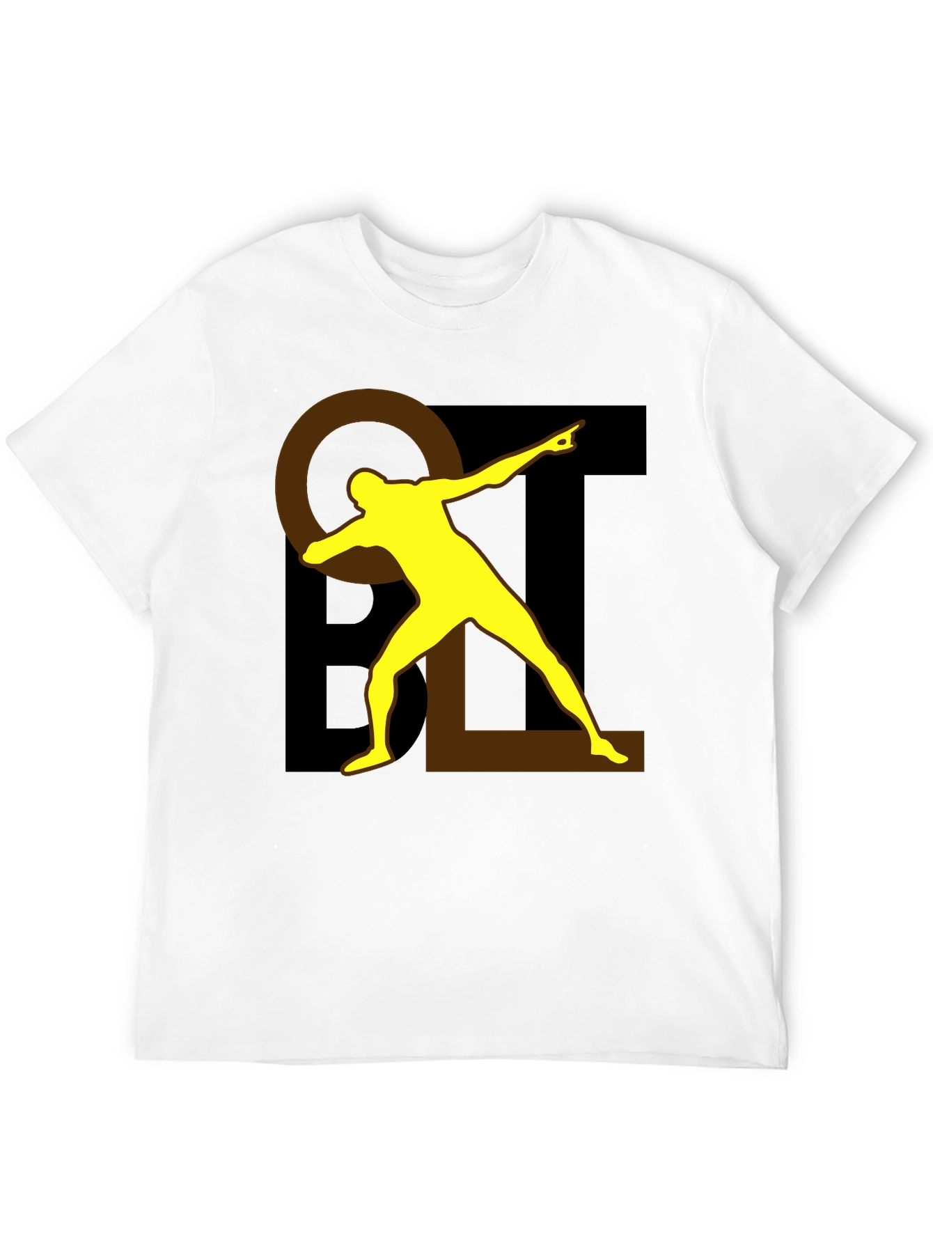 Bold Graphic Tee - Black Cotton Blend