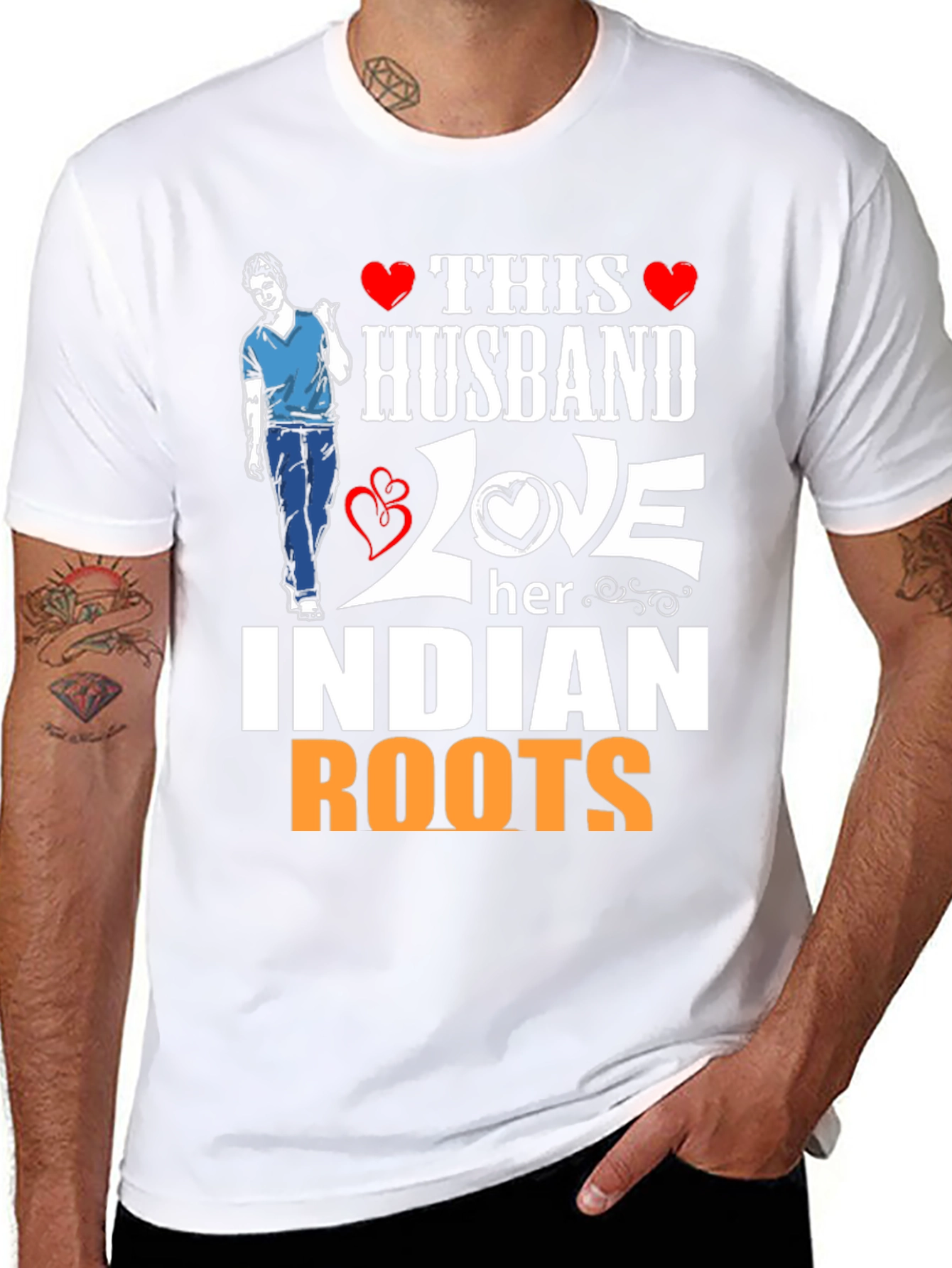 Husband Loves Indian Roots T-Shirt