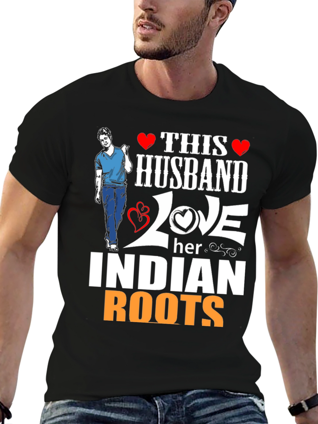 Husband Loves Indian Roots T-Shirt