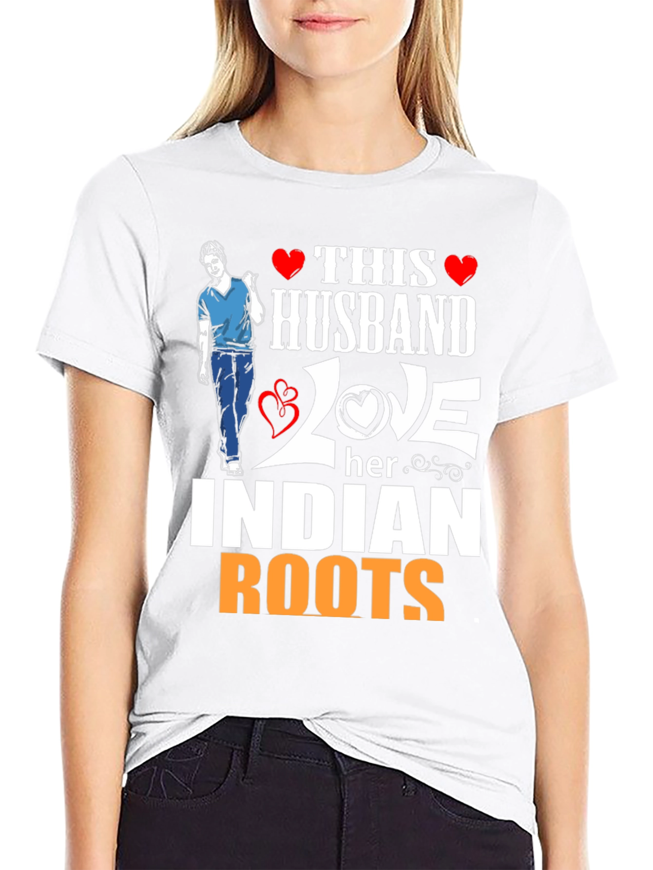 Husband Loves Indian Roots T-Shirt