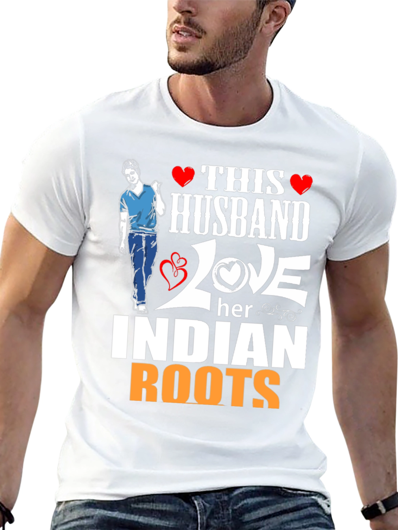 Husband Loves Indian Roots T-Shirt