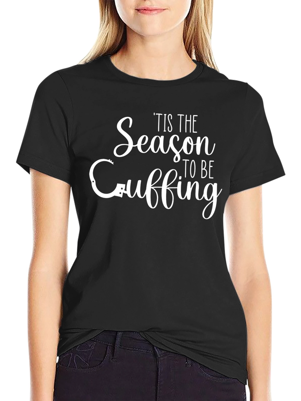 Tis The Season Cuffing T-Shirt - Holiday Romance