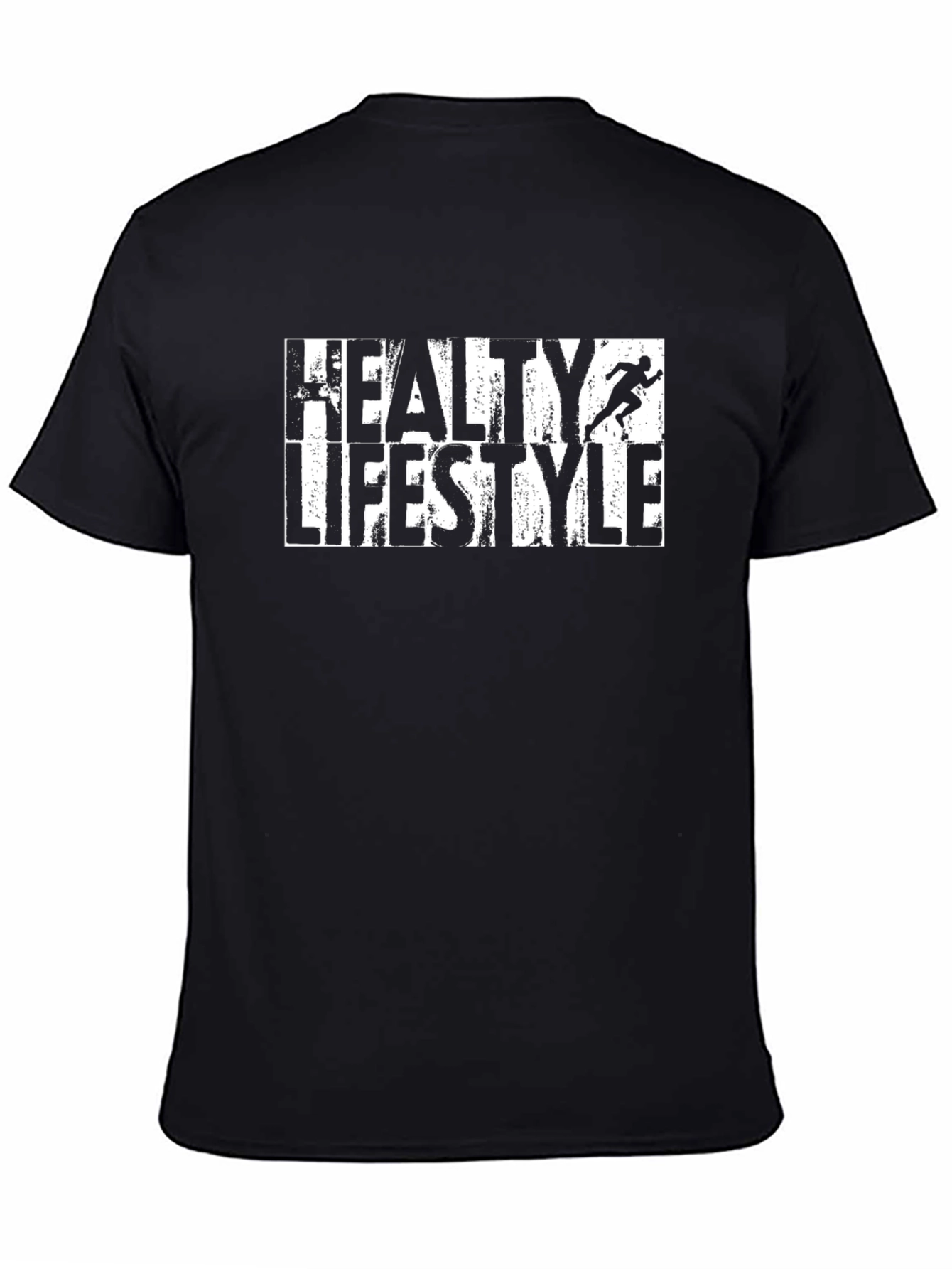 Healthy Lifestyle Graphic Tee - Black