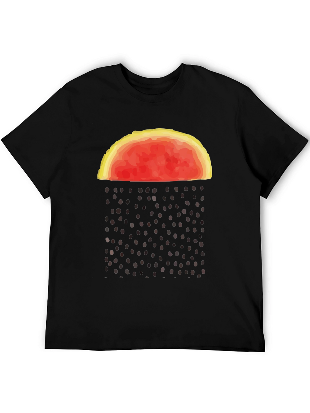 Abstract Watermelon Rain Graphic Tee