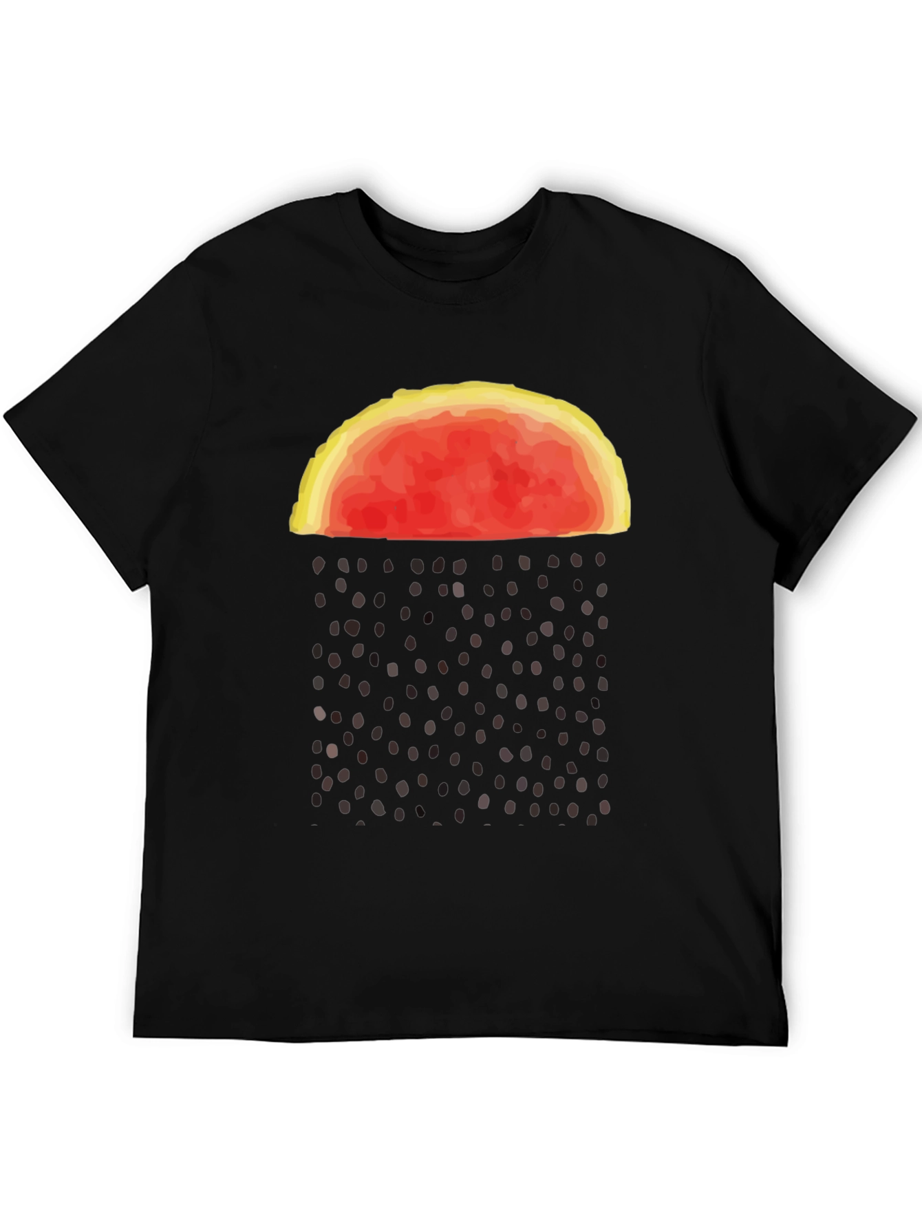 Abstract Watermelon Rain Graphic Tee