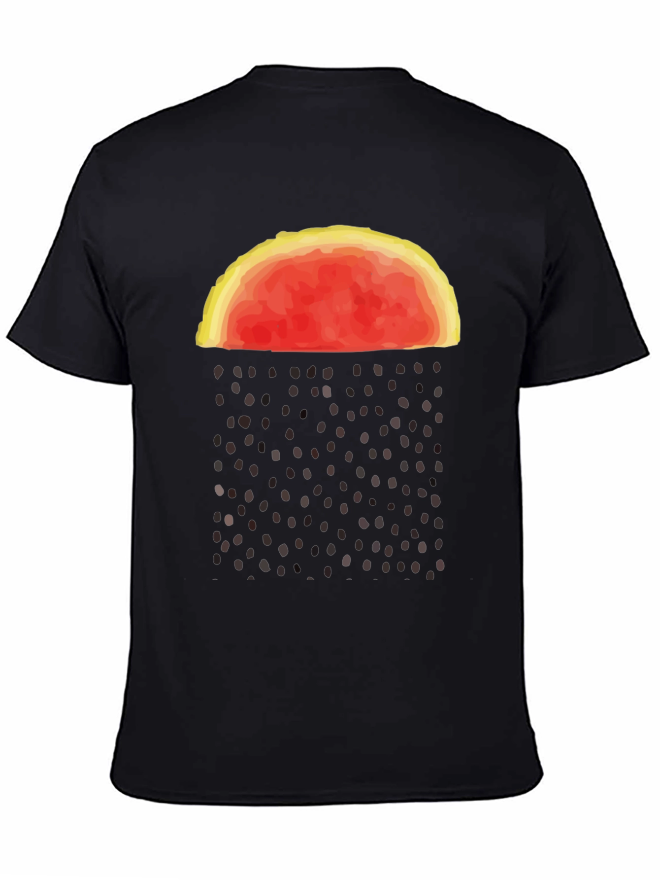 Abstract Watermelon Rain Graphic Tee