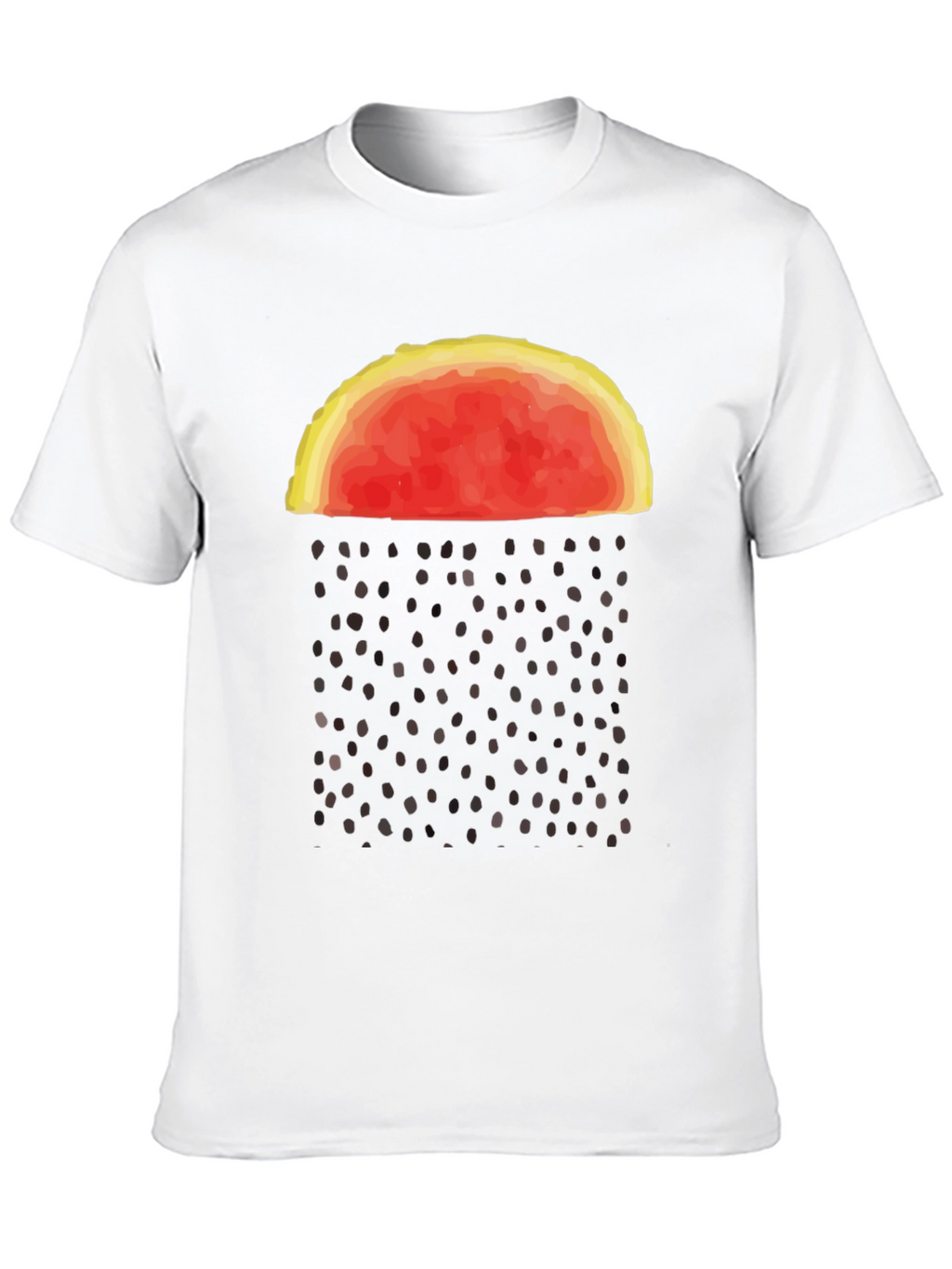 Abstract Watermelon Rain Graphic Tee