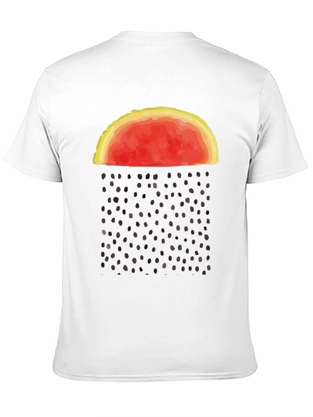 Abstract Watermelon Rain Graphic Tee
