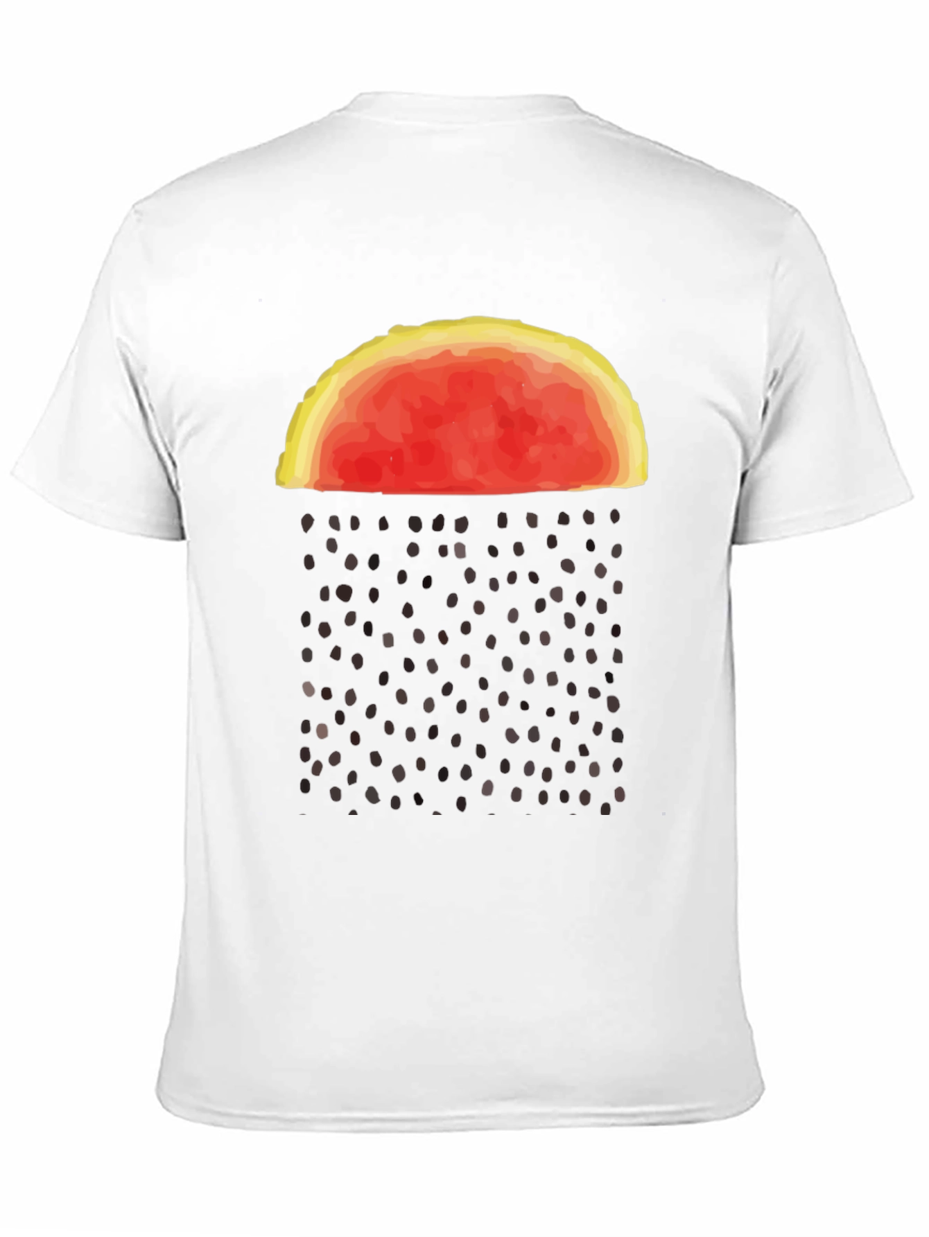 Abstract Watermelon Rain Graphic Tee