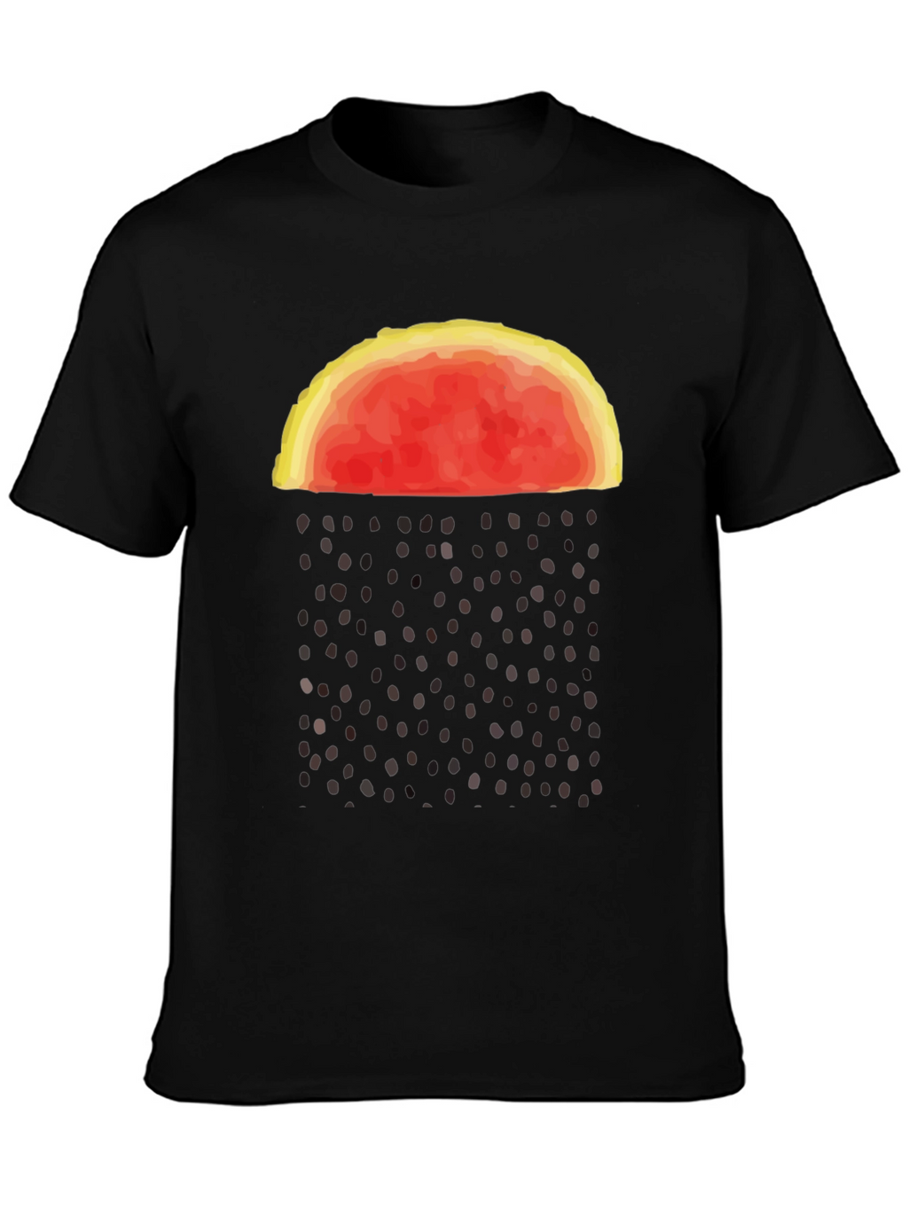 Abstract Watermelon Rain Graphic Tee