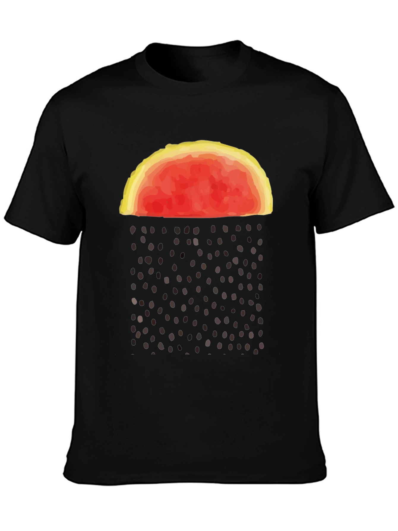Abstract Watermelon Rain Graphic Tee