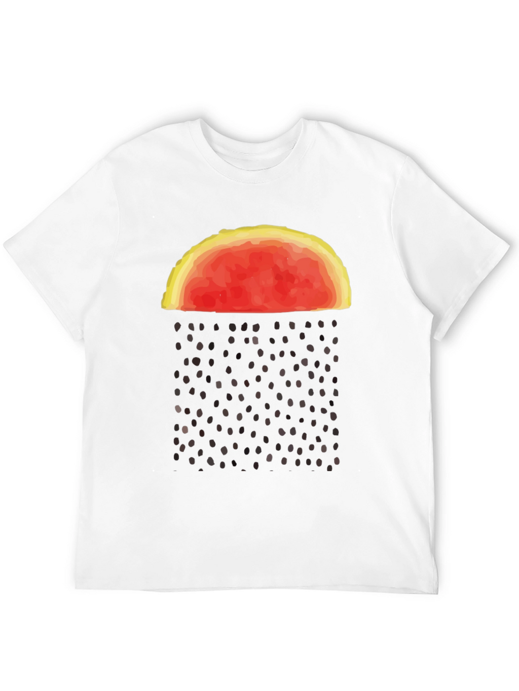 Abstract Watermelon Rain Graphic Tee
